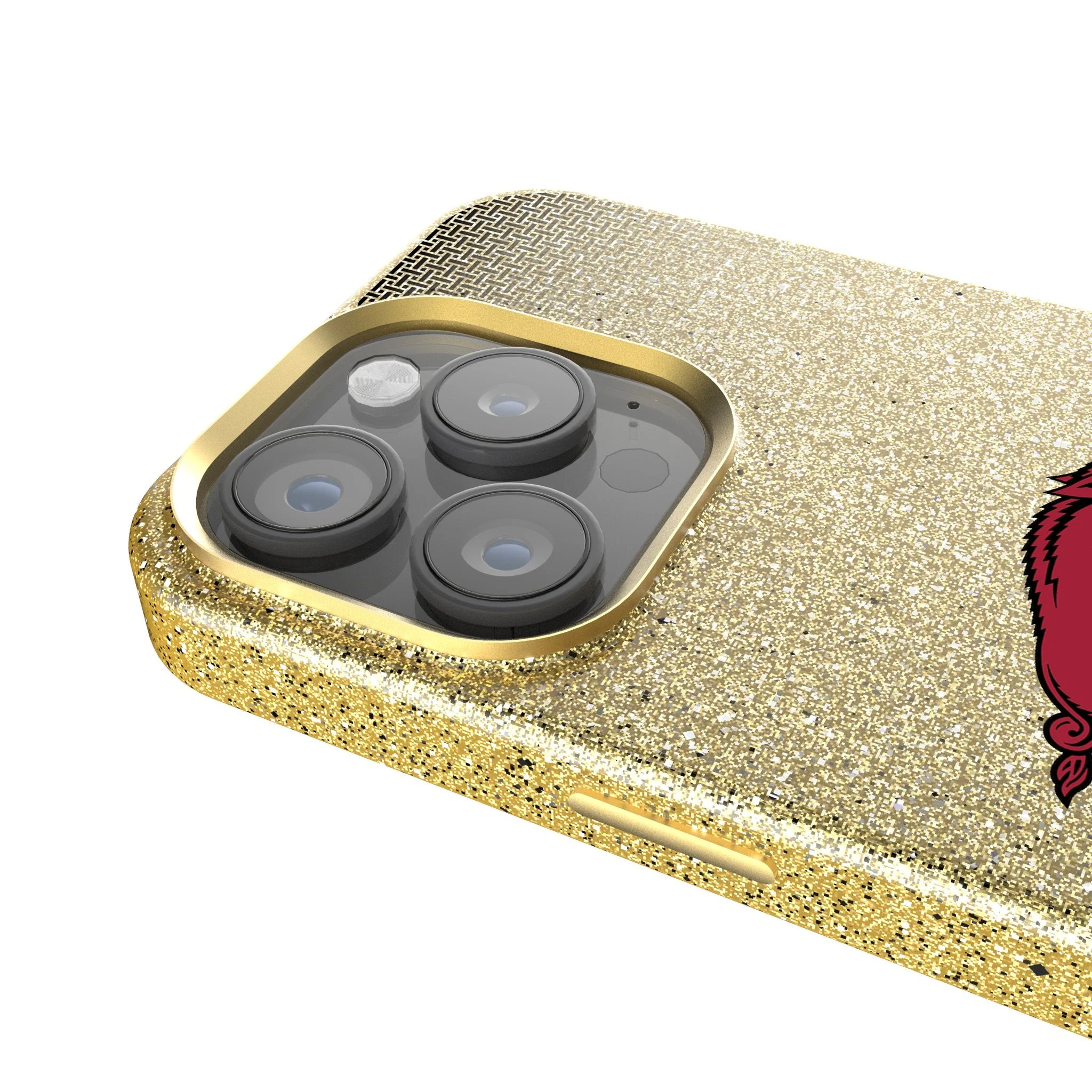 University of Arkansas Fayetteville Razorbacks Linen Bling Phone Case for Apple iPhone - Image 4