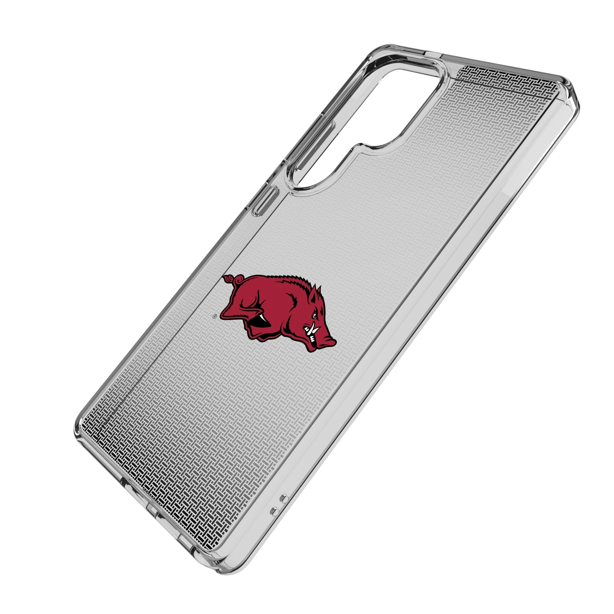 University of Arkansas Fayetteville Razorbacks Linen Clear Phone Case for Samsung Galaxy - Image 2