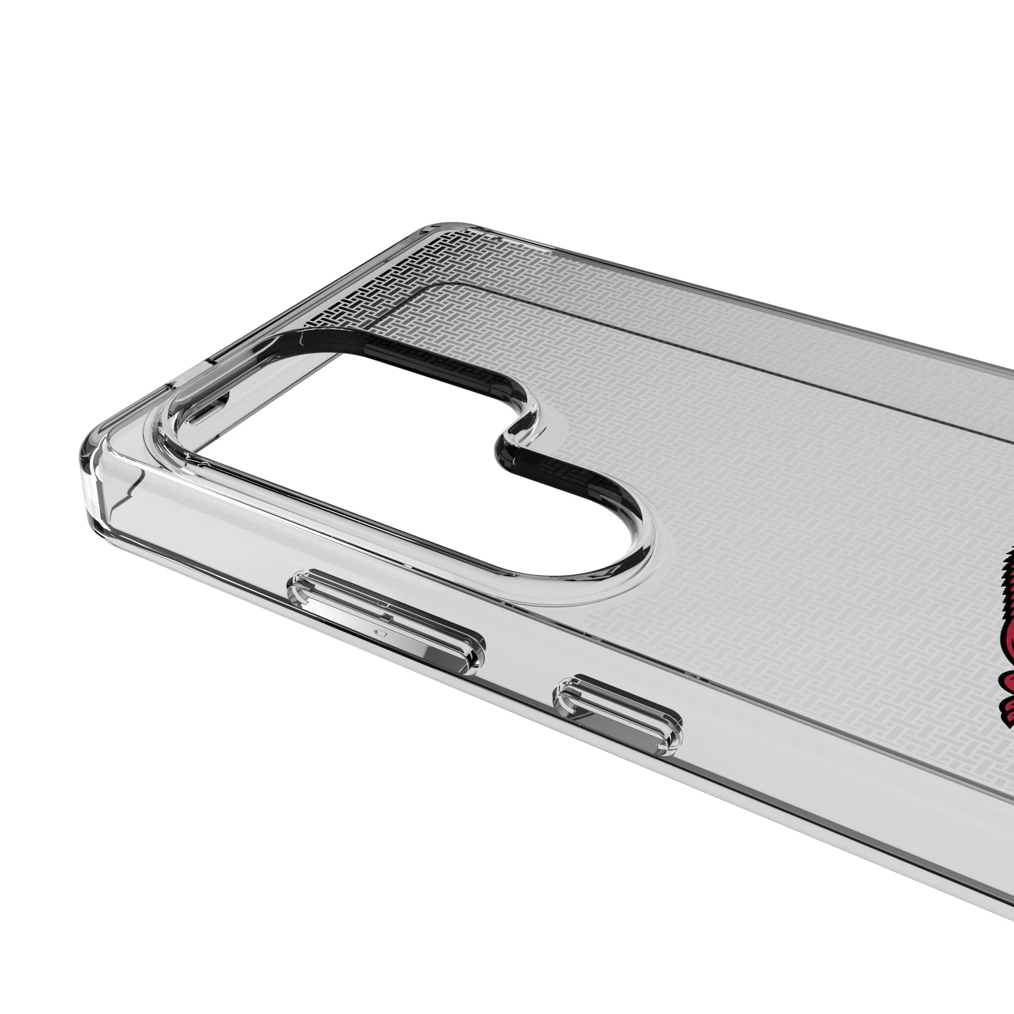 University of Arkansas Fayetteville Razorbacks Linen Clear Phone Case for Samsung Galaxy - Image 3