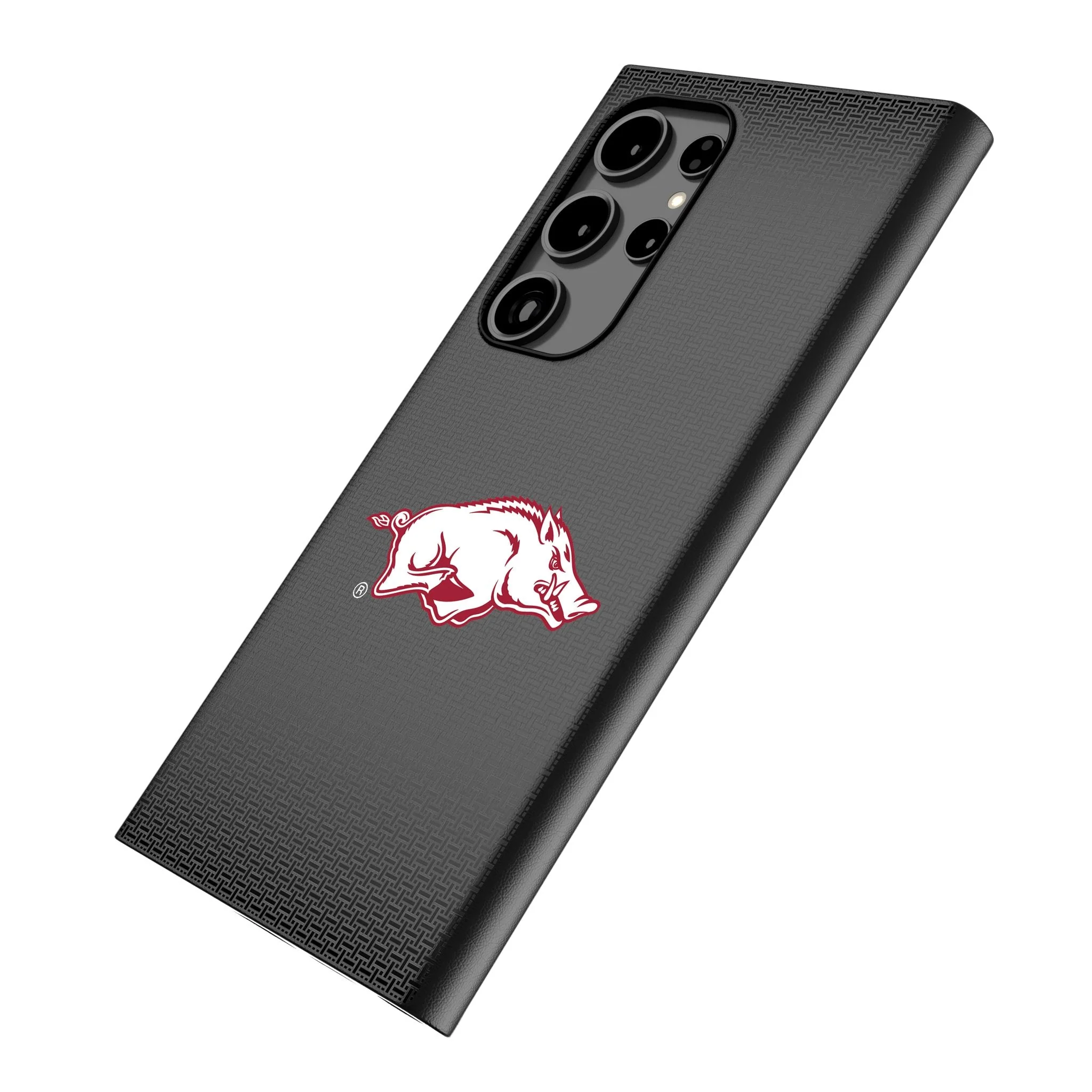 University of Arkansas Fayetteville Razorbacks Linen MagSafe Compatible Phone Case for Samsung Galaxy - Image 2