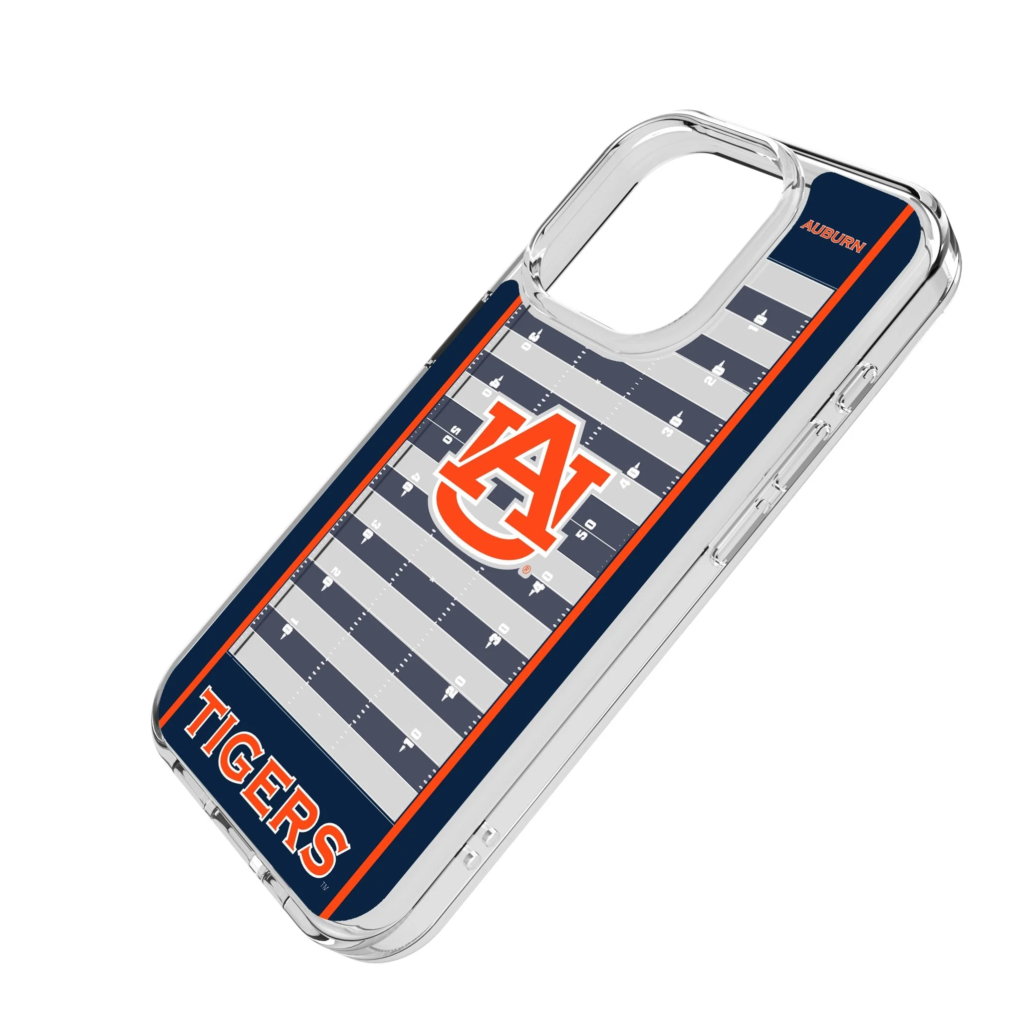 University of Auburn Tigers Field Clear Phone Case for Apple iPhone - Image 2