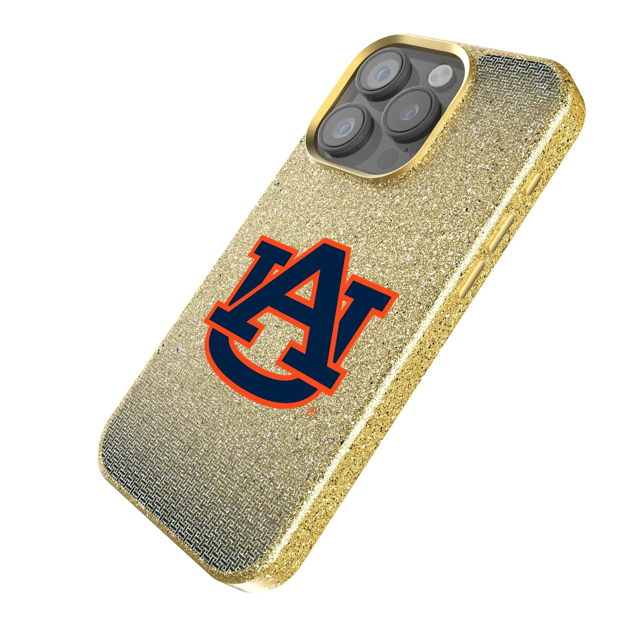 University of Auburn Tigers Linen Bling Phone Case for Apple iPhone - Image 2