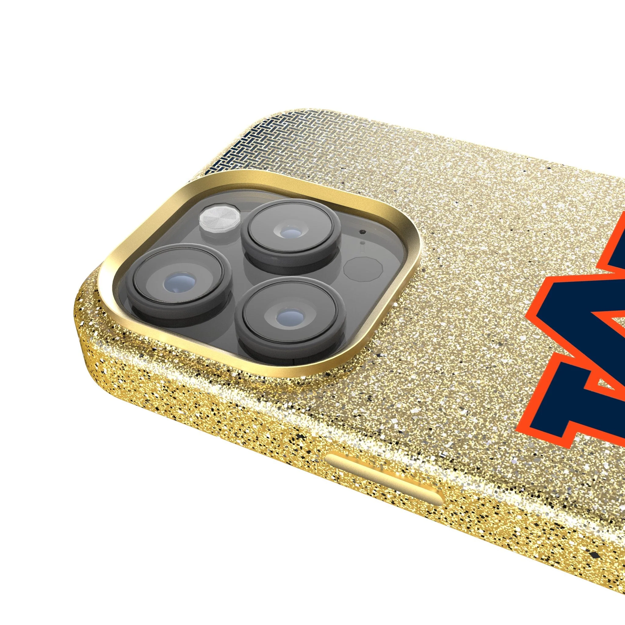 University of Auburn Tigers Linen Bling Phone Case for Apple iPhone - Image 4