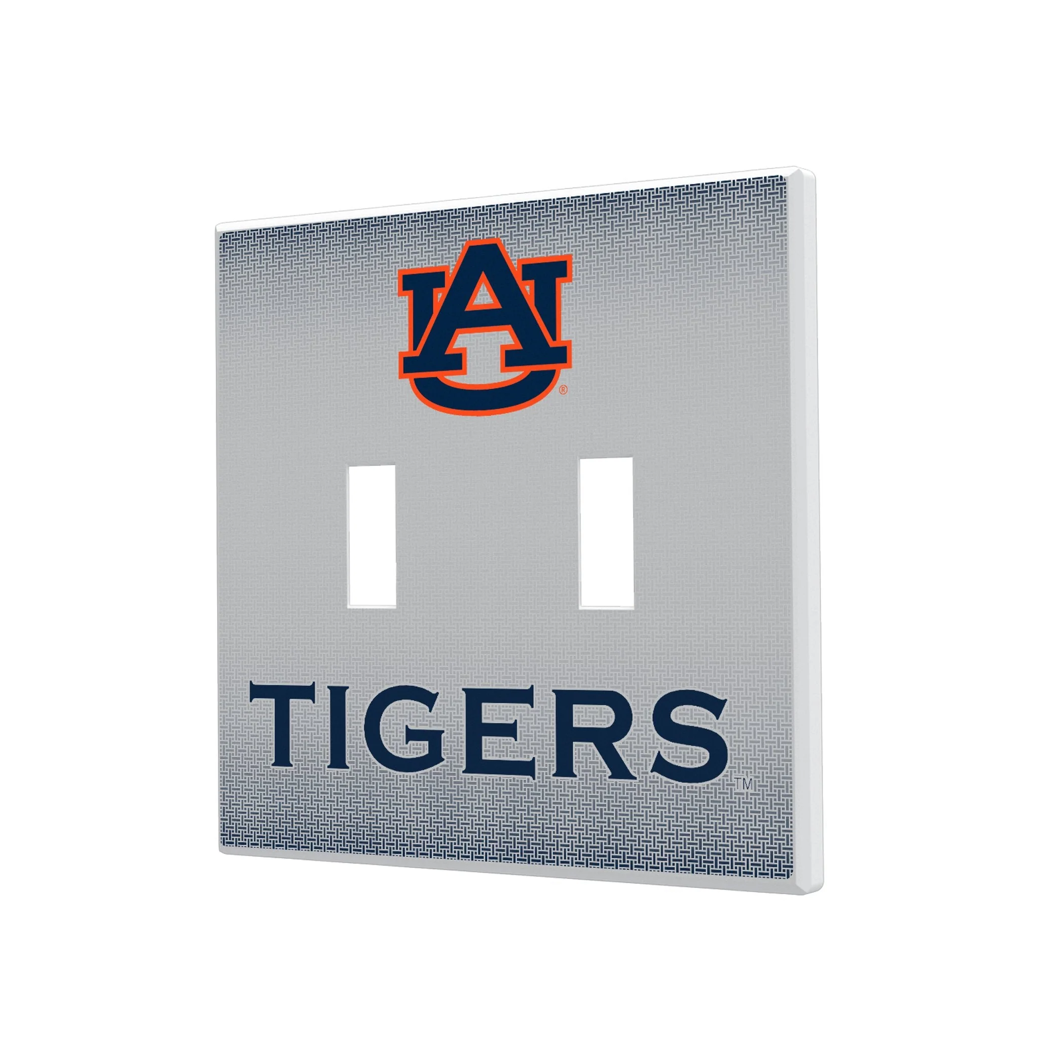 University of Auburn Tigers Linen Hidden-Screw Light Switch Plate - Image 3