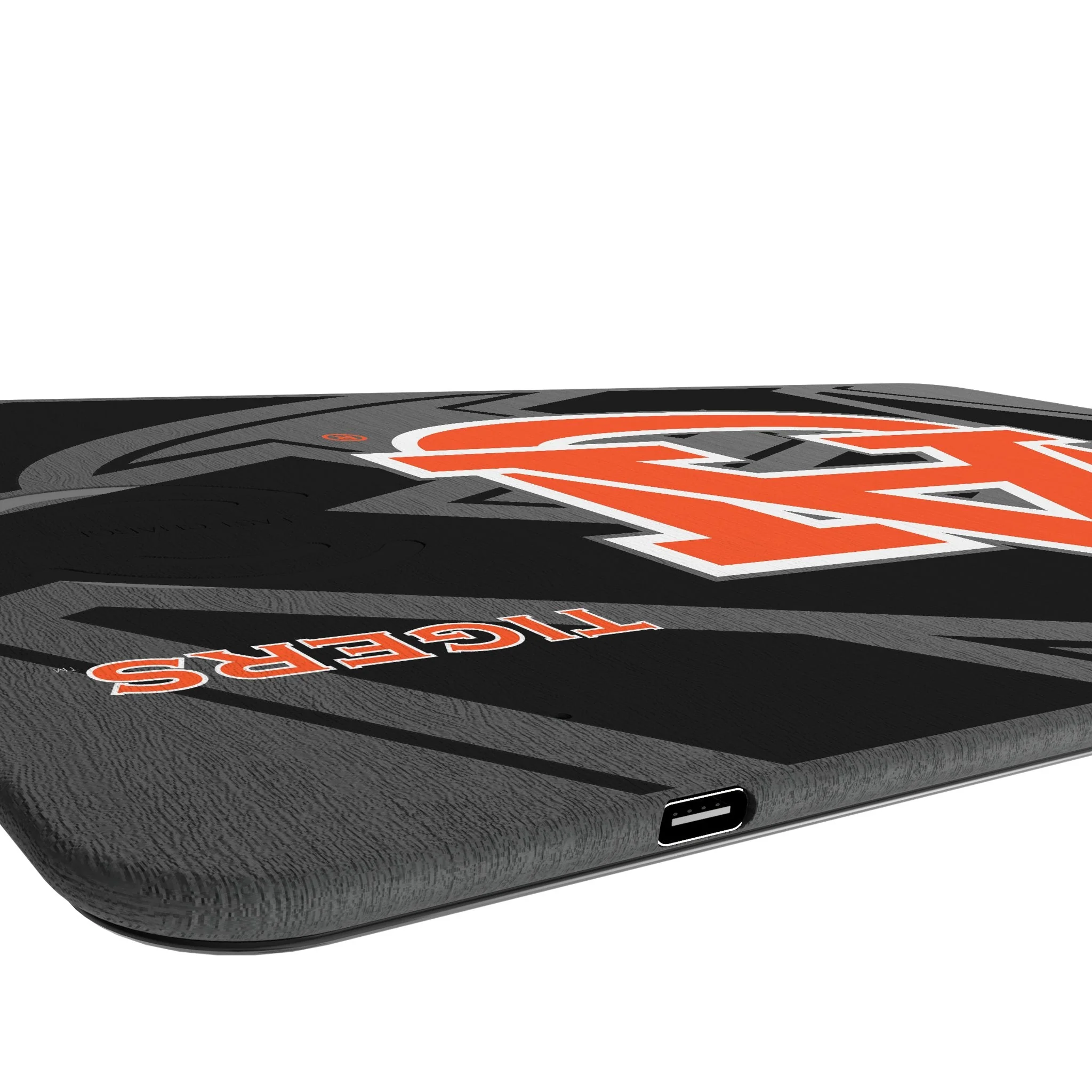 University of Auburn Tigers Monocolor Tilt 15-Watt Wireless Charger and Mouse Pad - Image 3