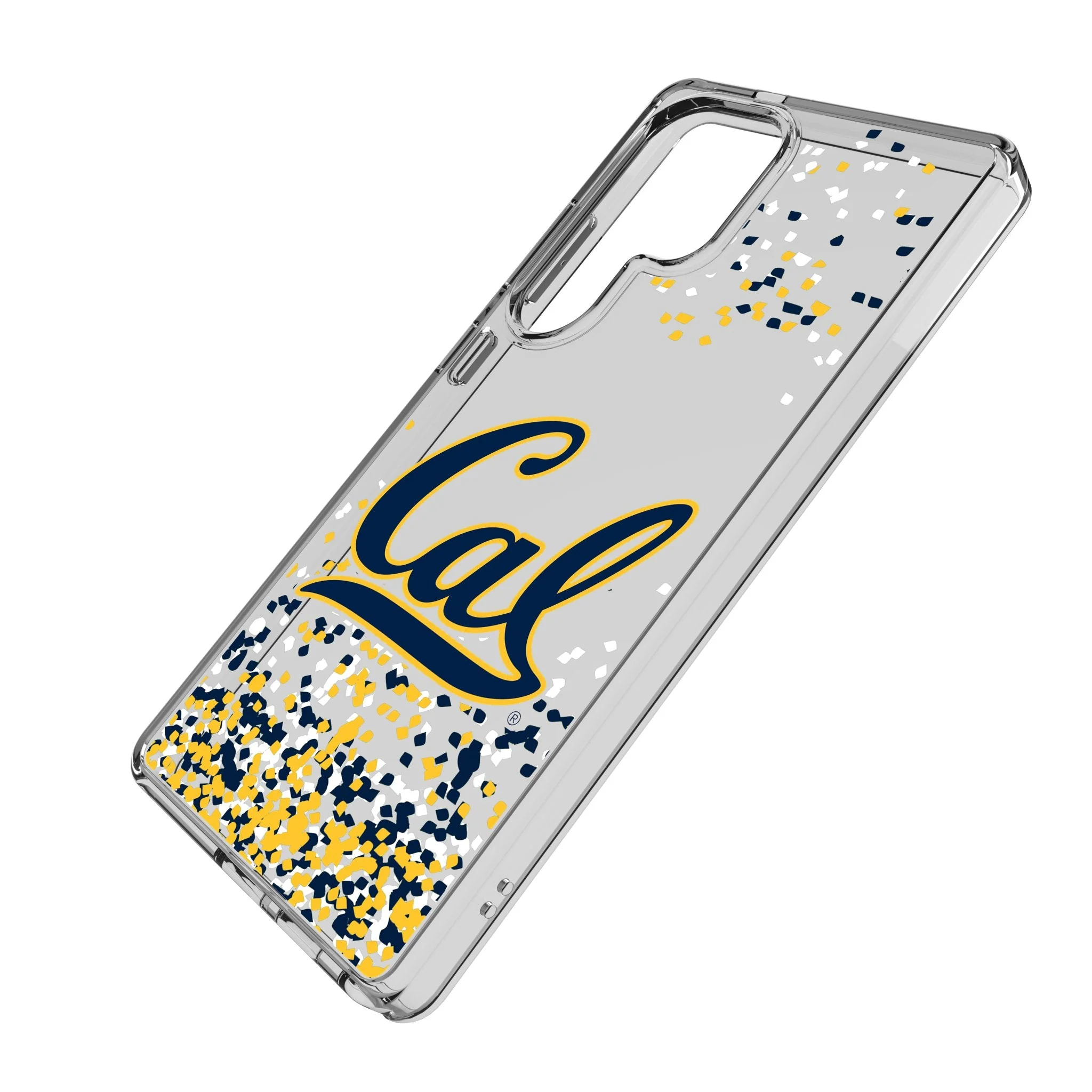 University of California Berkeley Golden Bears Confetti Clear Phone Case for Samsung Galaxy - Image 2