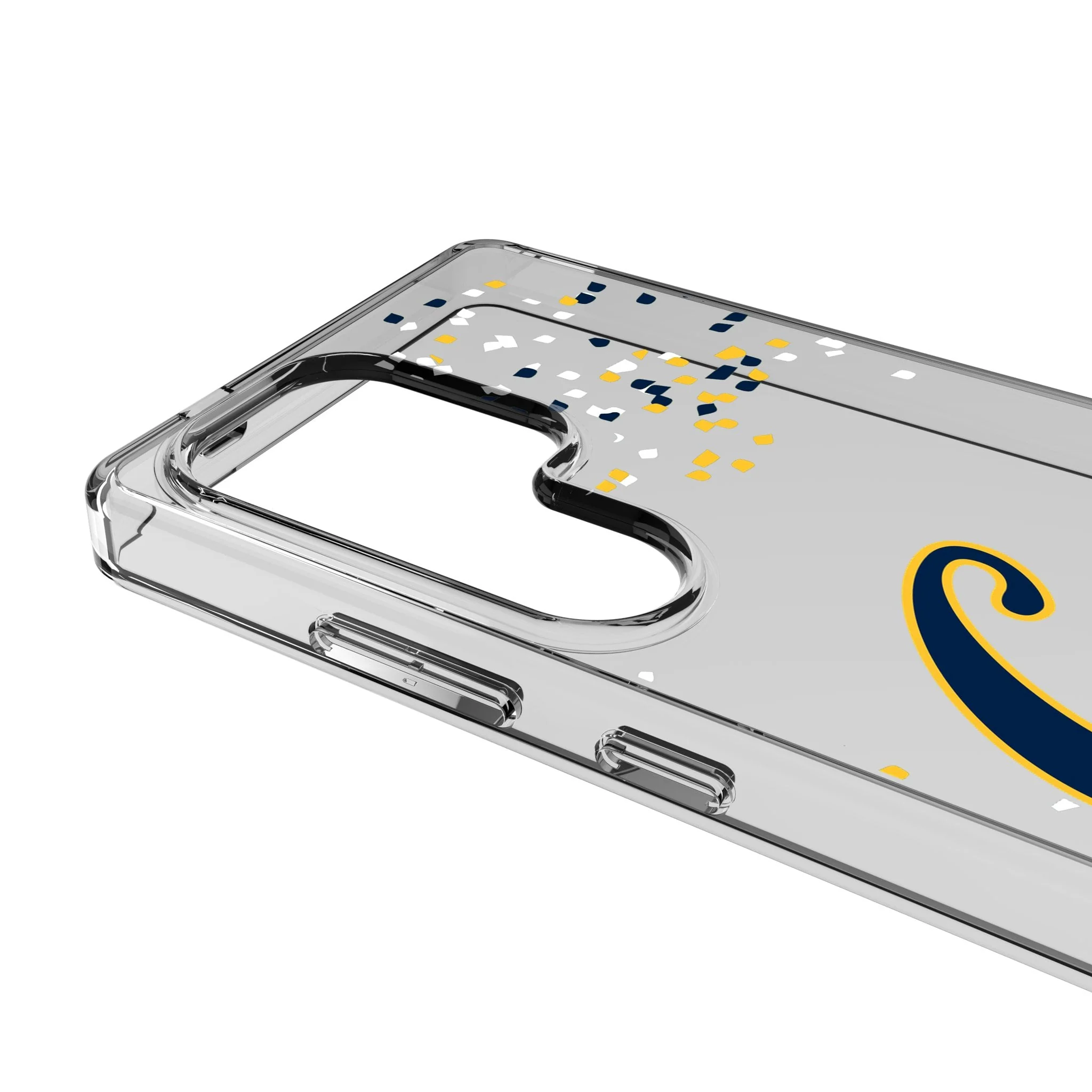 University of California Berkeley Golden Bears Confetti Clear Phone Case for Samsung Galaxy - Image 3