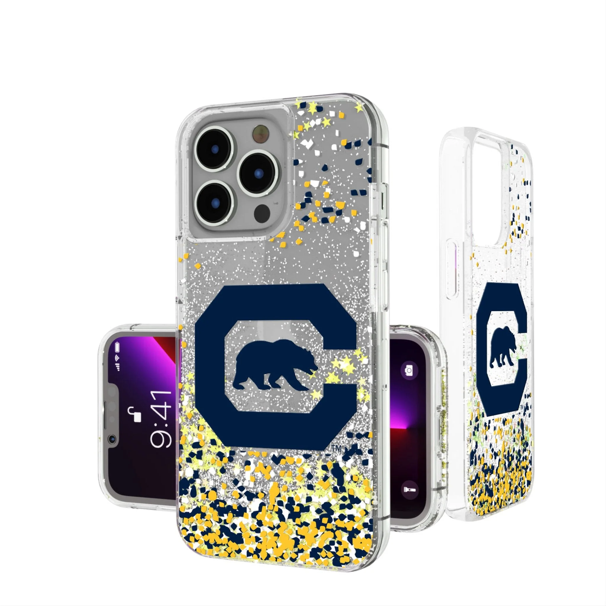 University of California Berkeley Golden Bears Confetti Glitter Phone Case