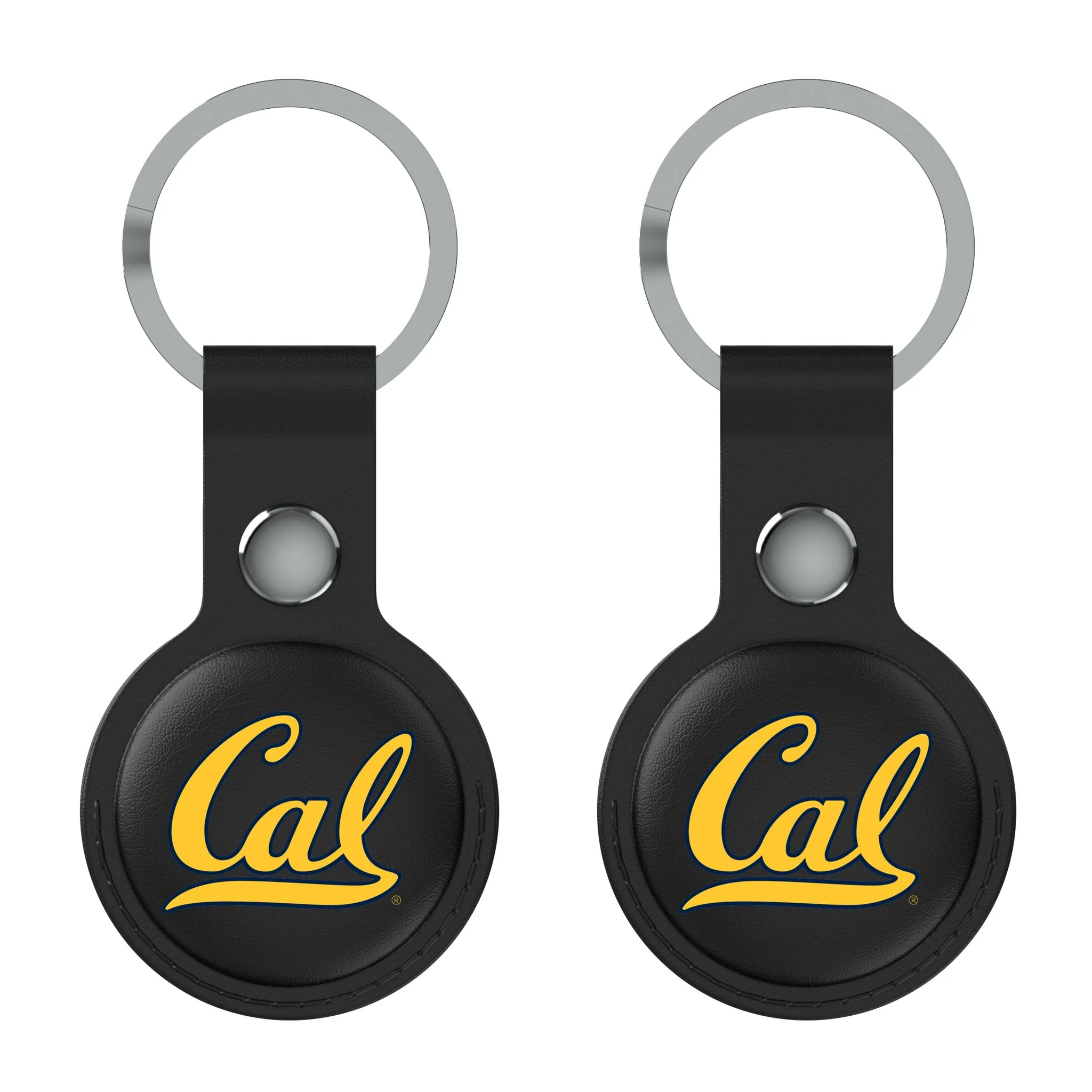 University of California Berkeley Golden Bears Insignia Black Airtag Holder 2-Pack - Image 2