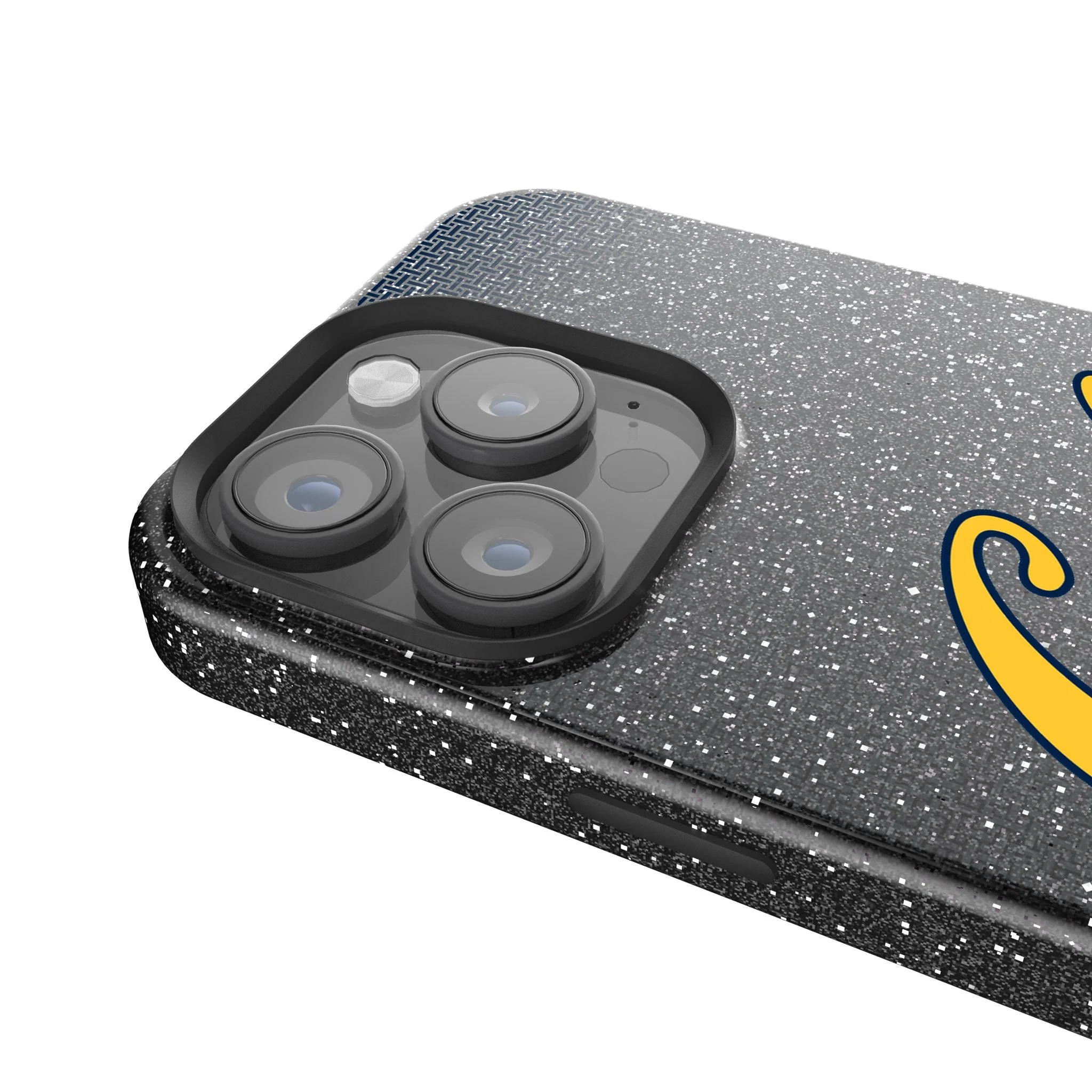 University of California Berkeley Golden Bears Linen Bling Phone Case for Apple iPhone - Image 4