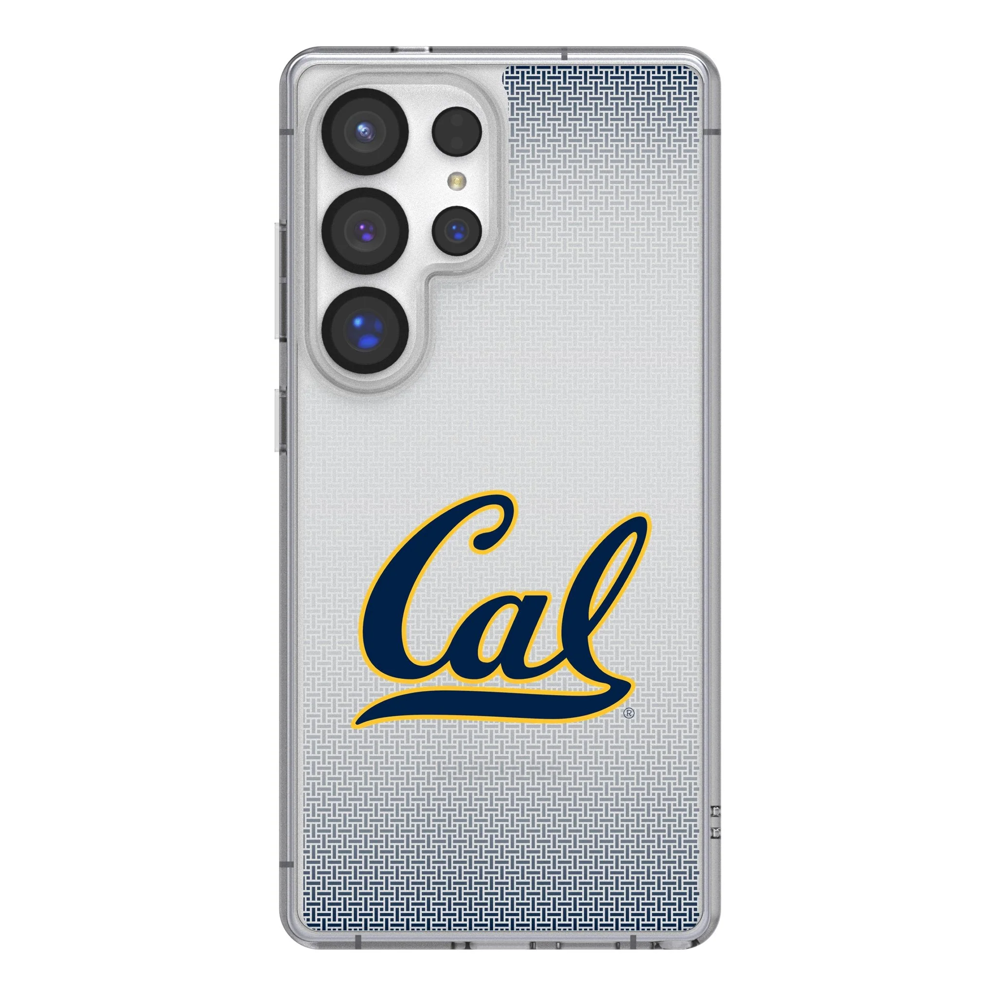 University of California Berkeley Golden Bears Linen Clear Phone Case for Samsung Galaxy