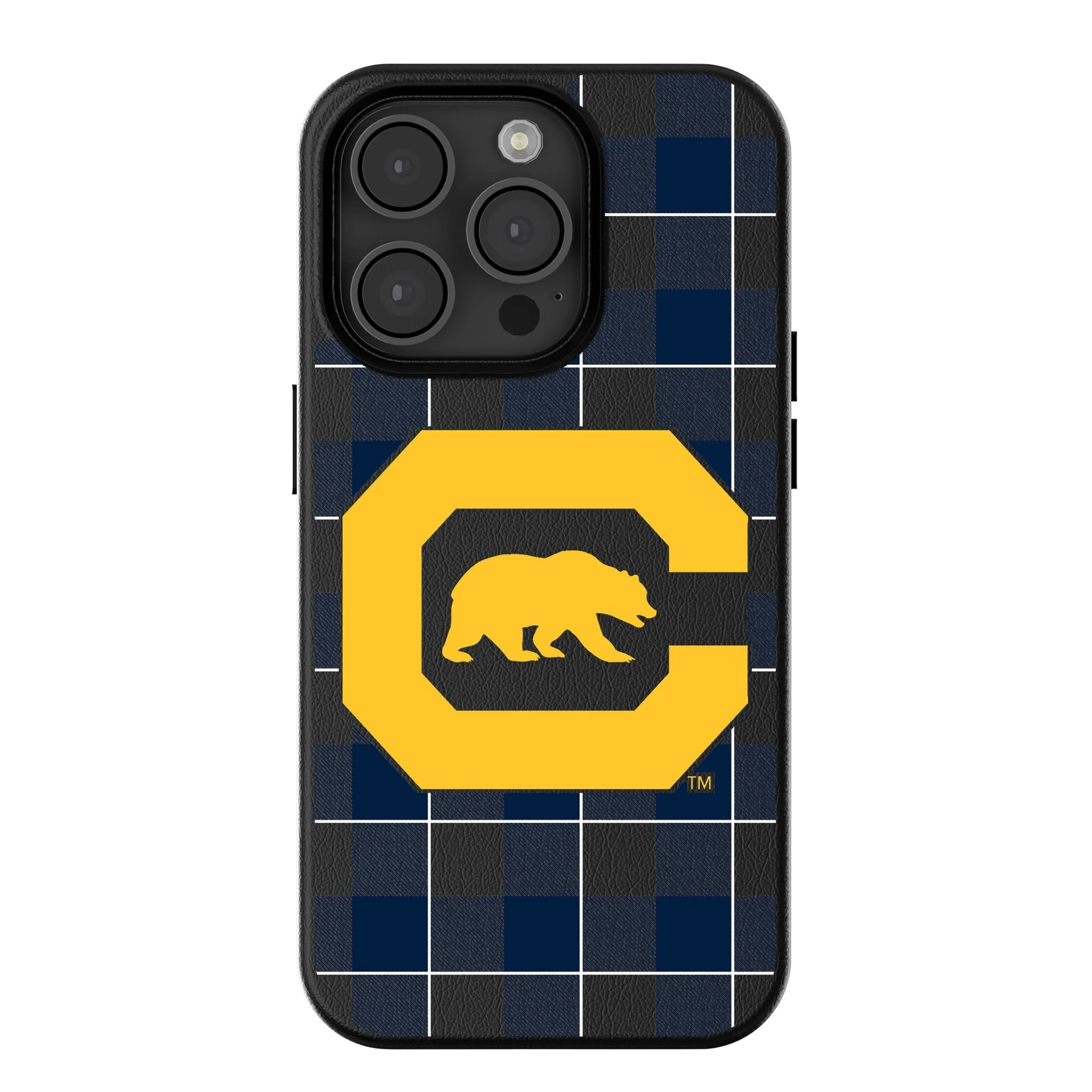 University of California Berkeley Golden Bears Plaid MagSafe Compatible Phone Case for Apple iPhone