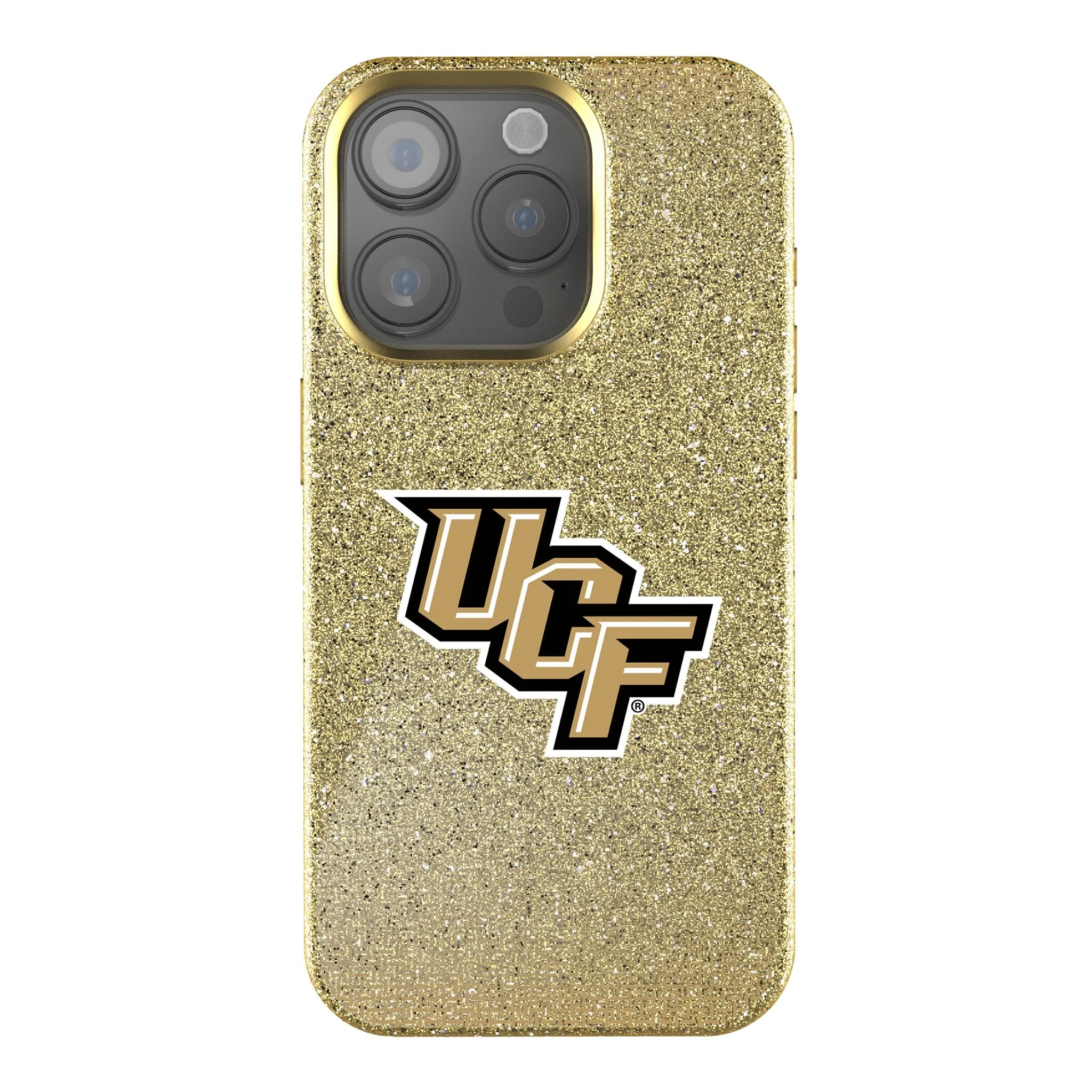 University of Central Florida Golden Knights Linen Bling Phone Case for Apple iPhone