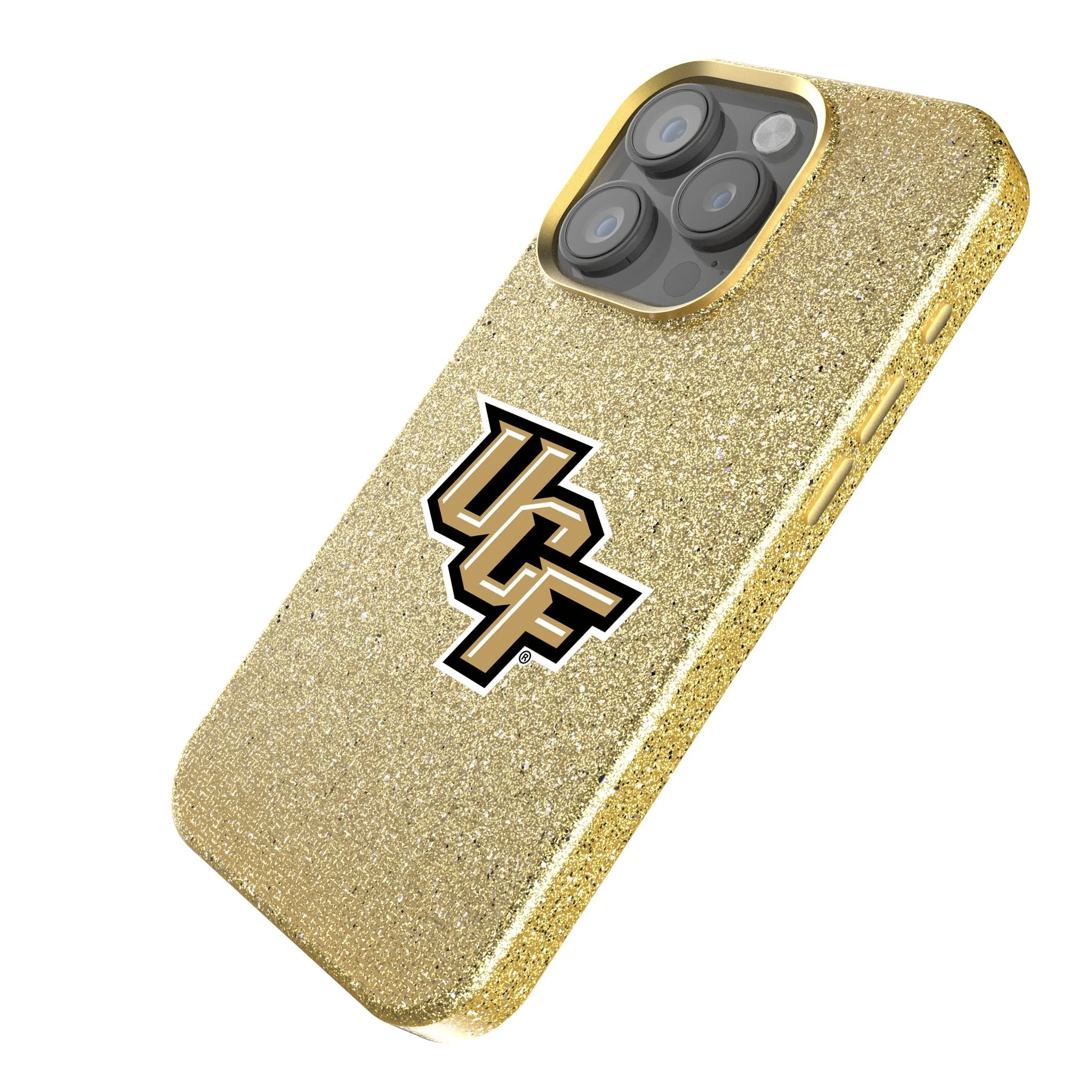 University of Central Florida Golden Knights Linen Bling Phone Case for Apple iPhone - Image 2