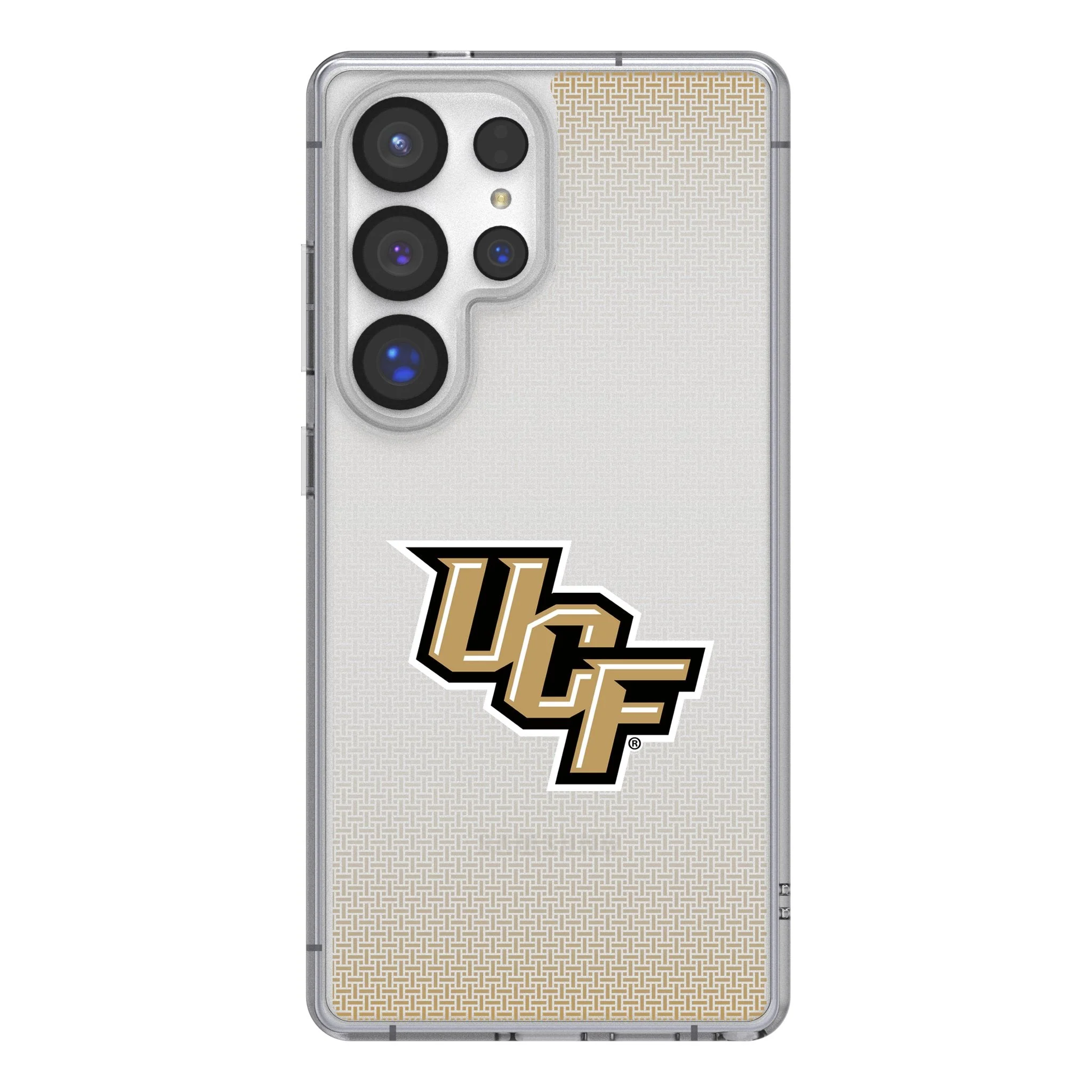 University of Central Florida Golden Knights Linen Clear Phone Case for Samsung Galaxy