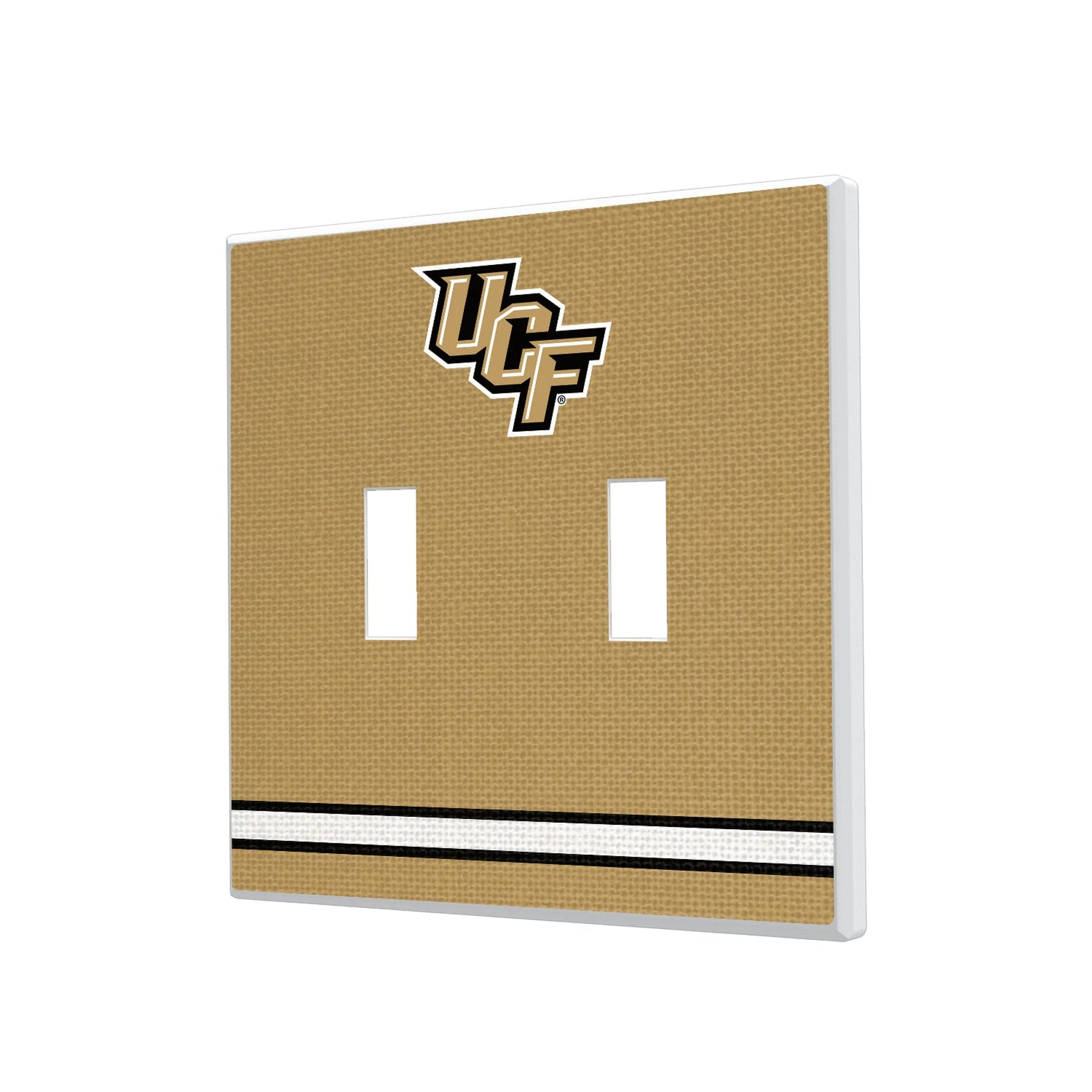 University of Central Florida Golden Knights Stripe Hidden-Screw Light Switch Plate - Image 3