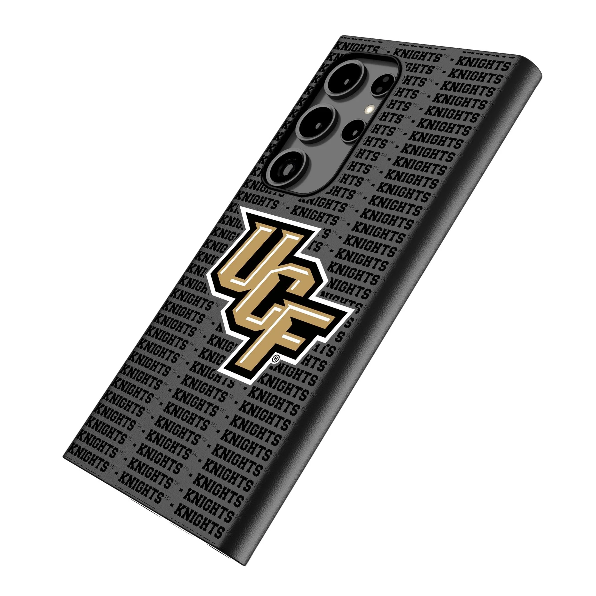 University of Central Florida Golden Knights Text Backdrop MagSafe Compatible Phone Case for Samsung Galaxy - Image 2