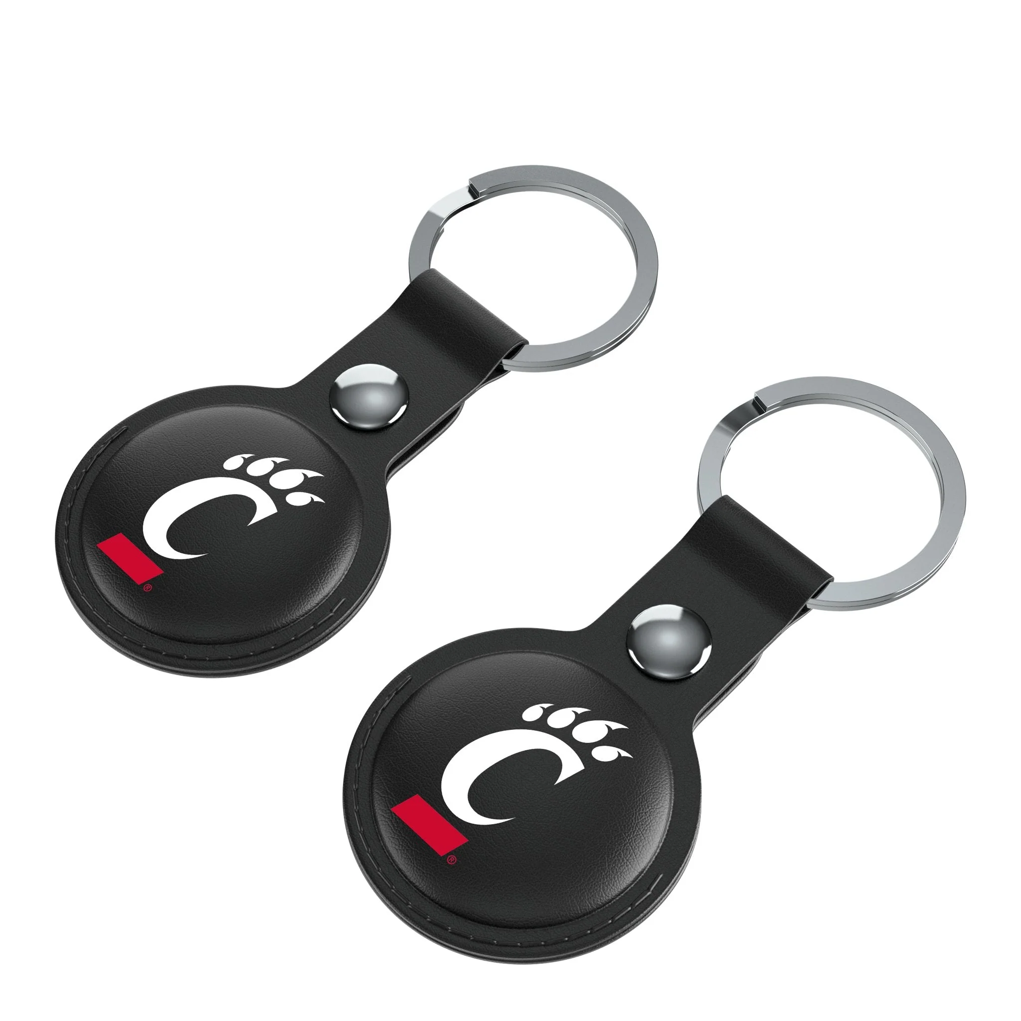 University of Cincinnati Bearcats Insignia Black Airtag Holder 2-Pack - Image 3