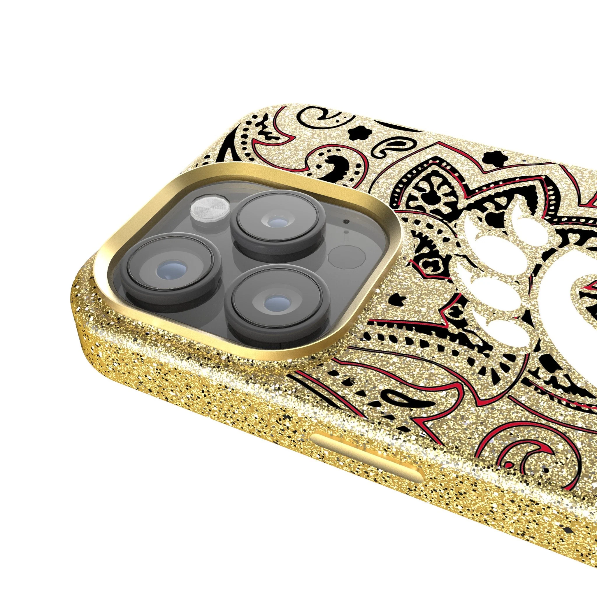 University of Cincinnati Bearcats Paisley Bling Phone Case - Image 4