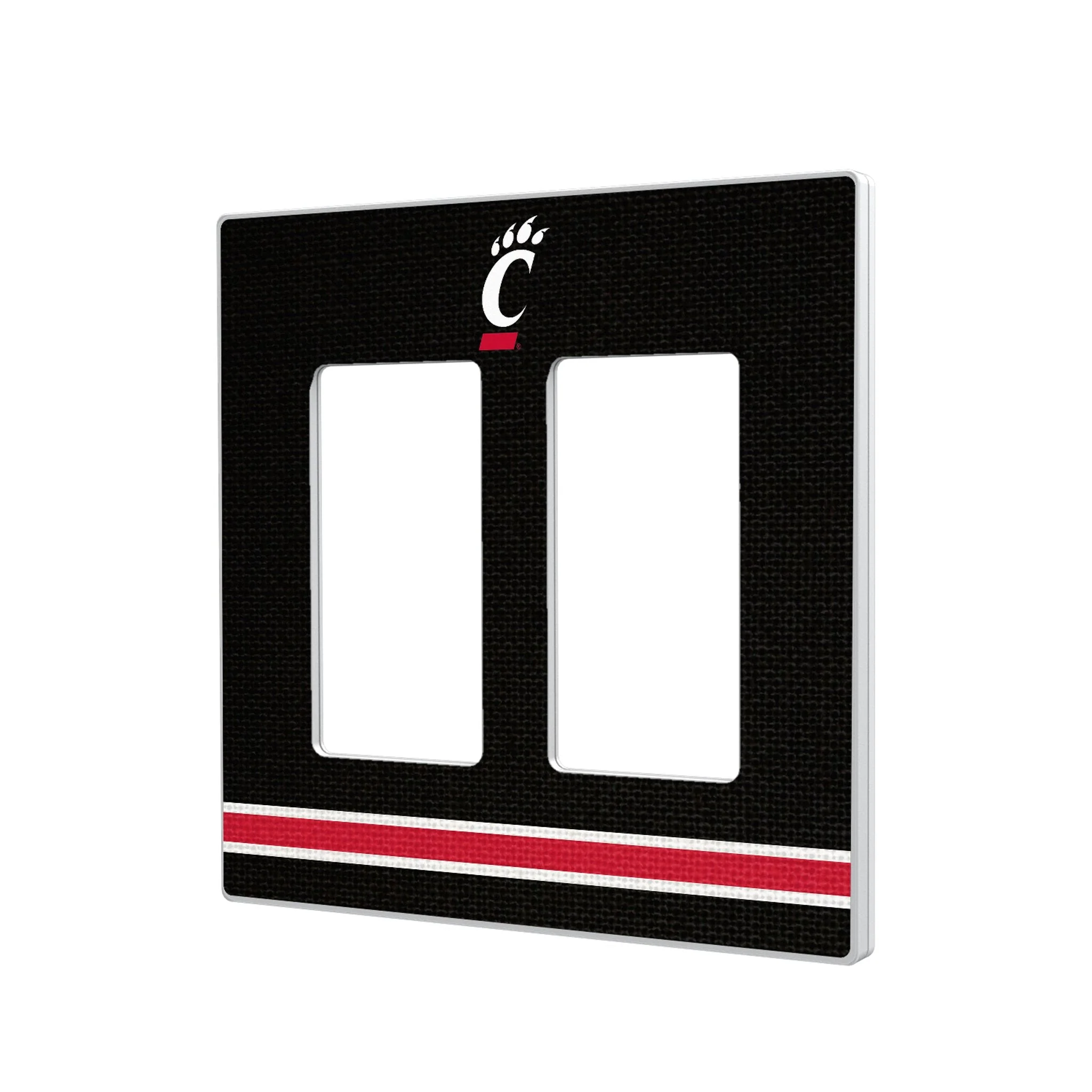 University of Cincinnati Bearcats Stripe Hidden-Screw Light Switch Plate - Image 4