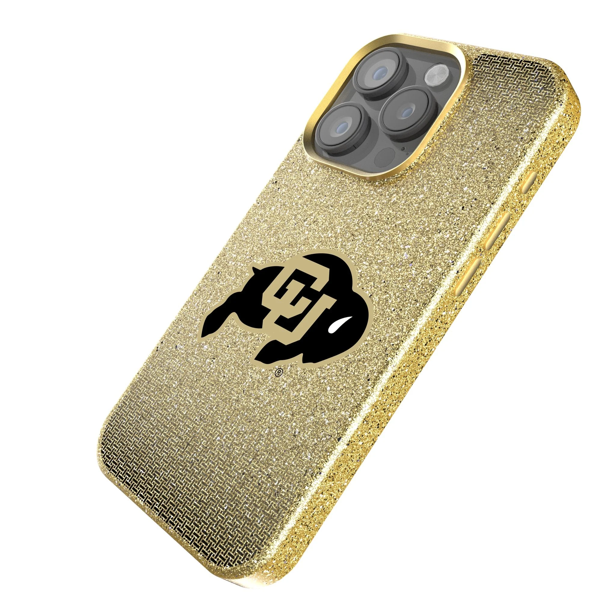 University of Colorado Buffaloes Linen Bling Phone Case for Apple iPhone - Image 2