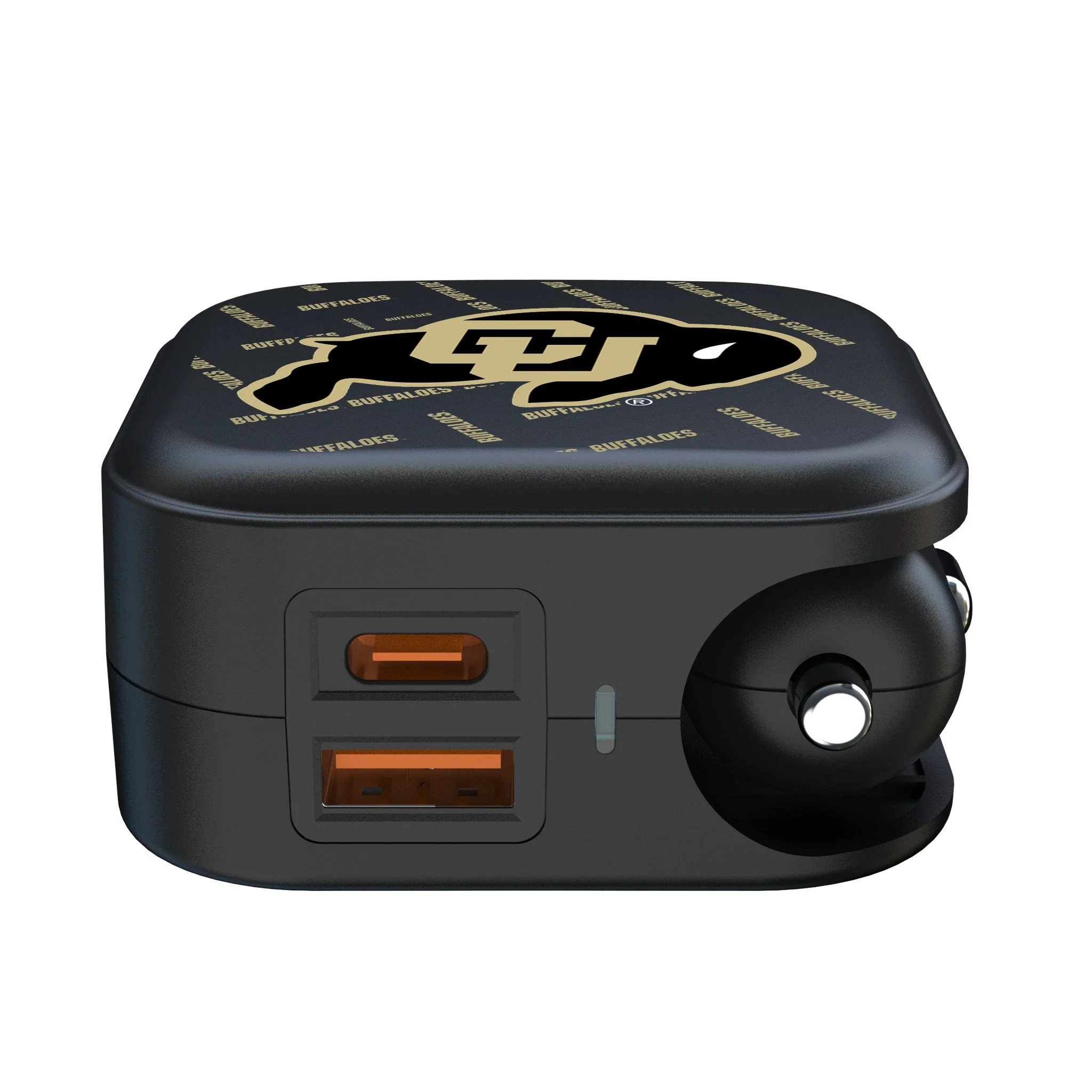University of Colorado Buffaloes Quadtile 2 in 1 USB A/C Charger - Image 2