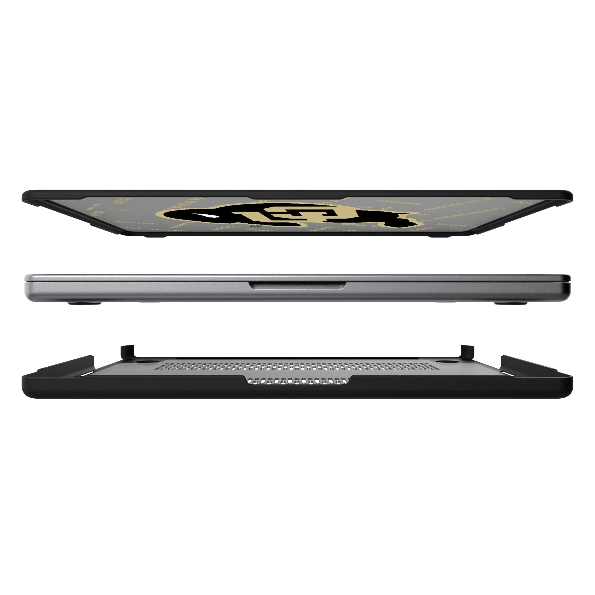University of Colorado Buffaloes Quadtile Laptop Case for Apple MacBook - Image 7