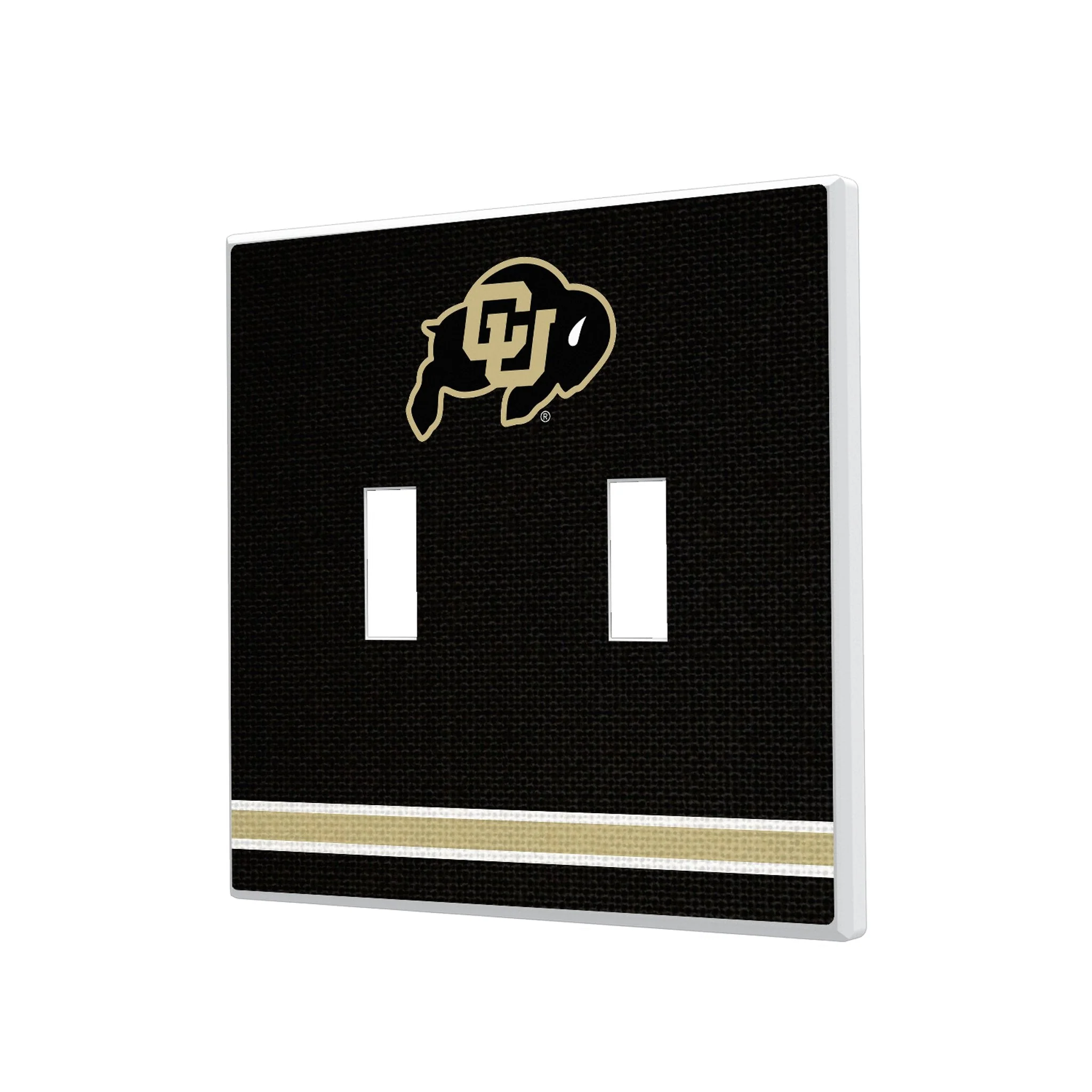 University of Colorado Buffaloes Stripe Hidden-Screw Light Switch Plate - Image 3