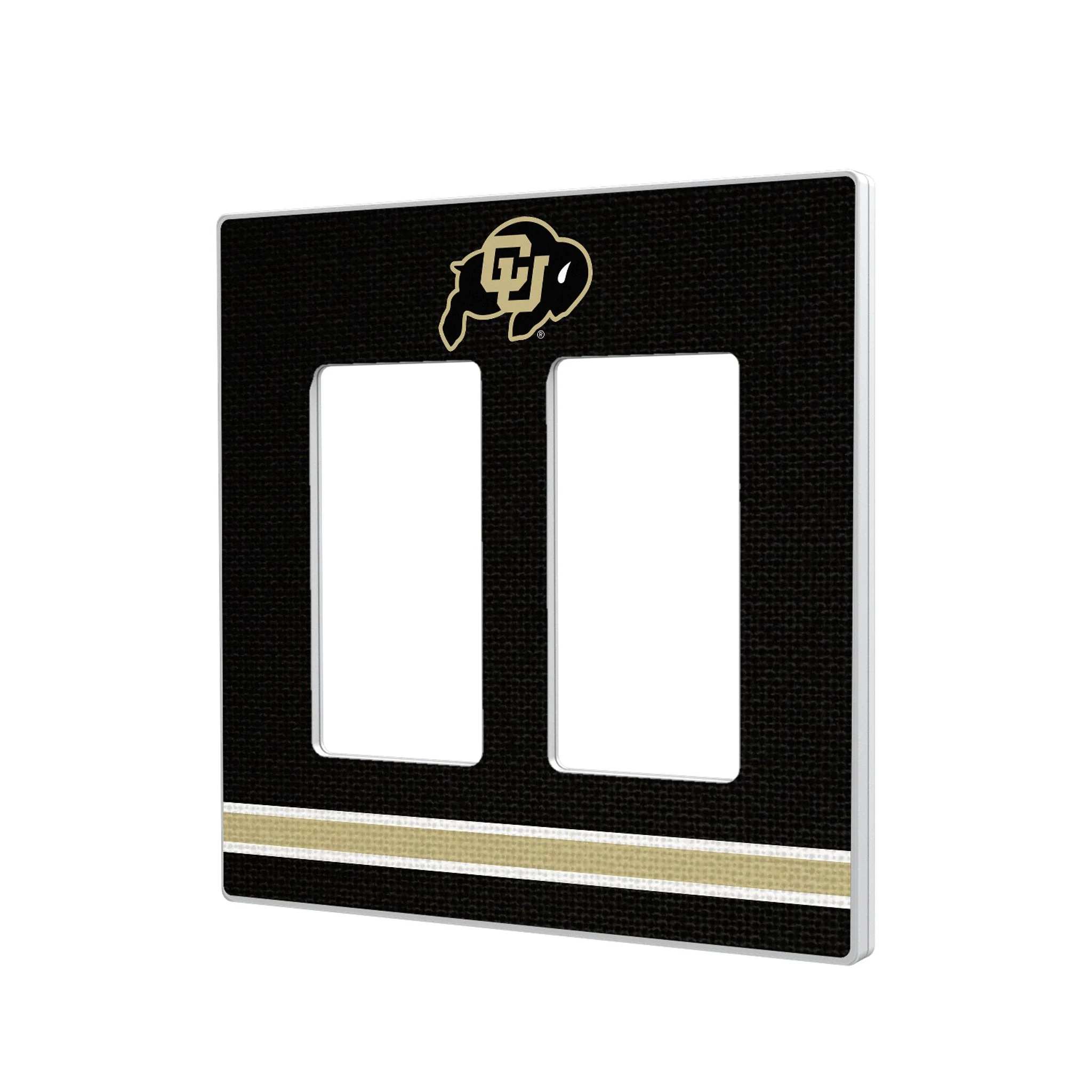 University of Colorado Buffaloes Stripe Hidden-Screw Light Switch Plate - Image 4
