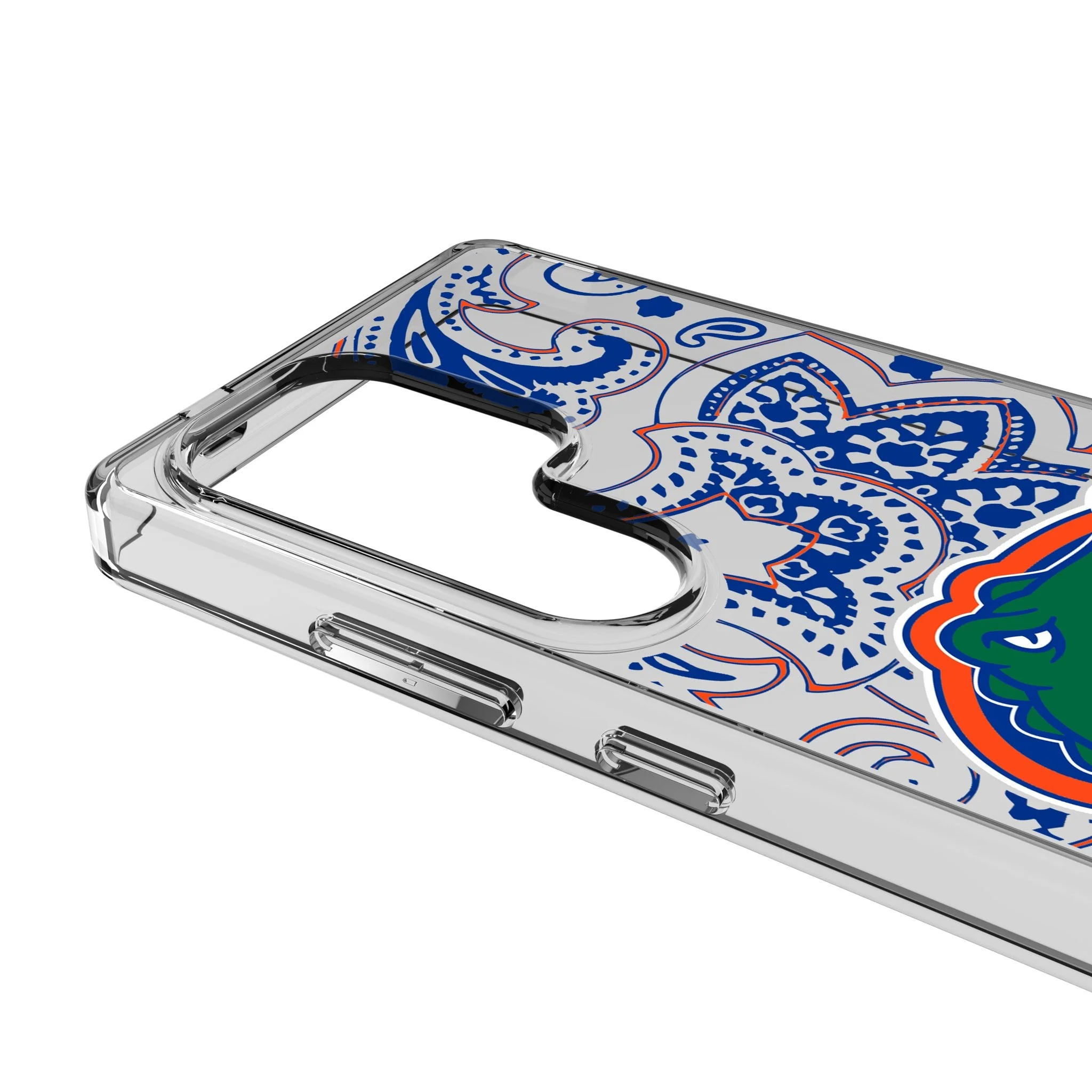 University of Florida Gators Paisley Clear Phone Case for Samsung Galaxy - Image 3