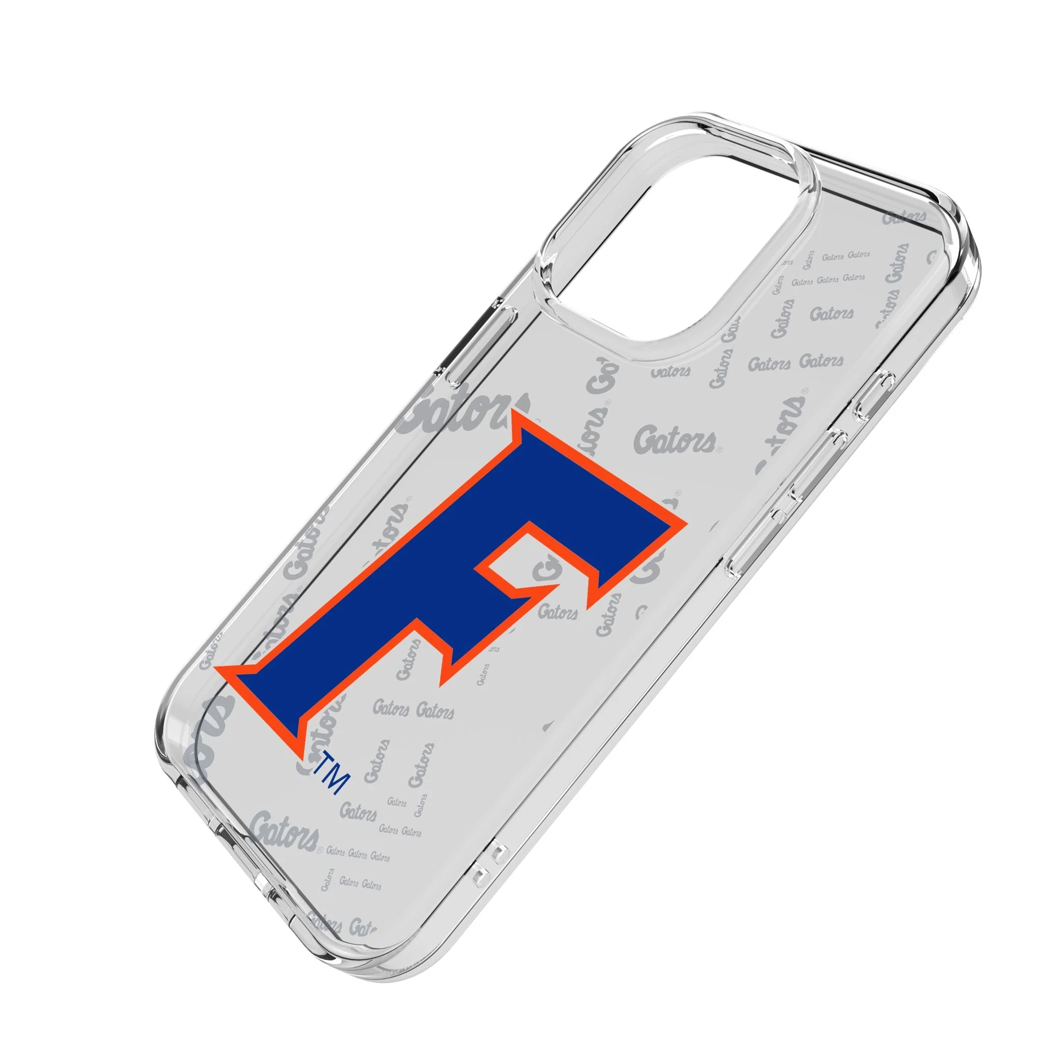 University of Florida Gators Quadtile Clear Phone Case for Apple iPhone - Image 2