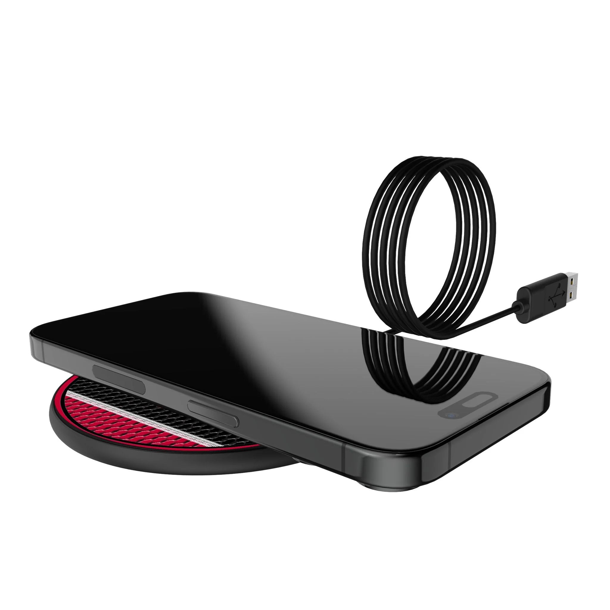 University of Georgia Bulldogs Mesh 15-Watt Wireless Charger - Image 5