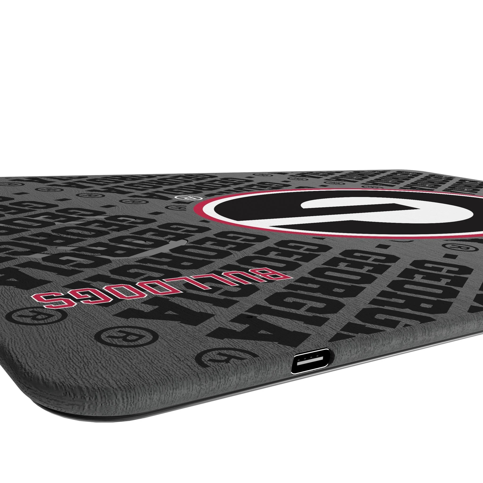 University of Georgia Bulldogs Monocolor Tilt 15-Watt Wireless Charger and Mouse Pad - Image 3