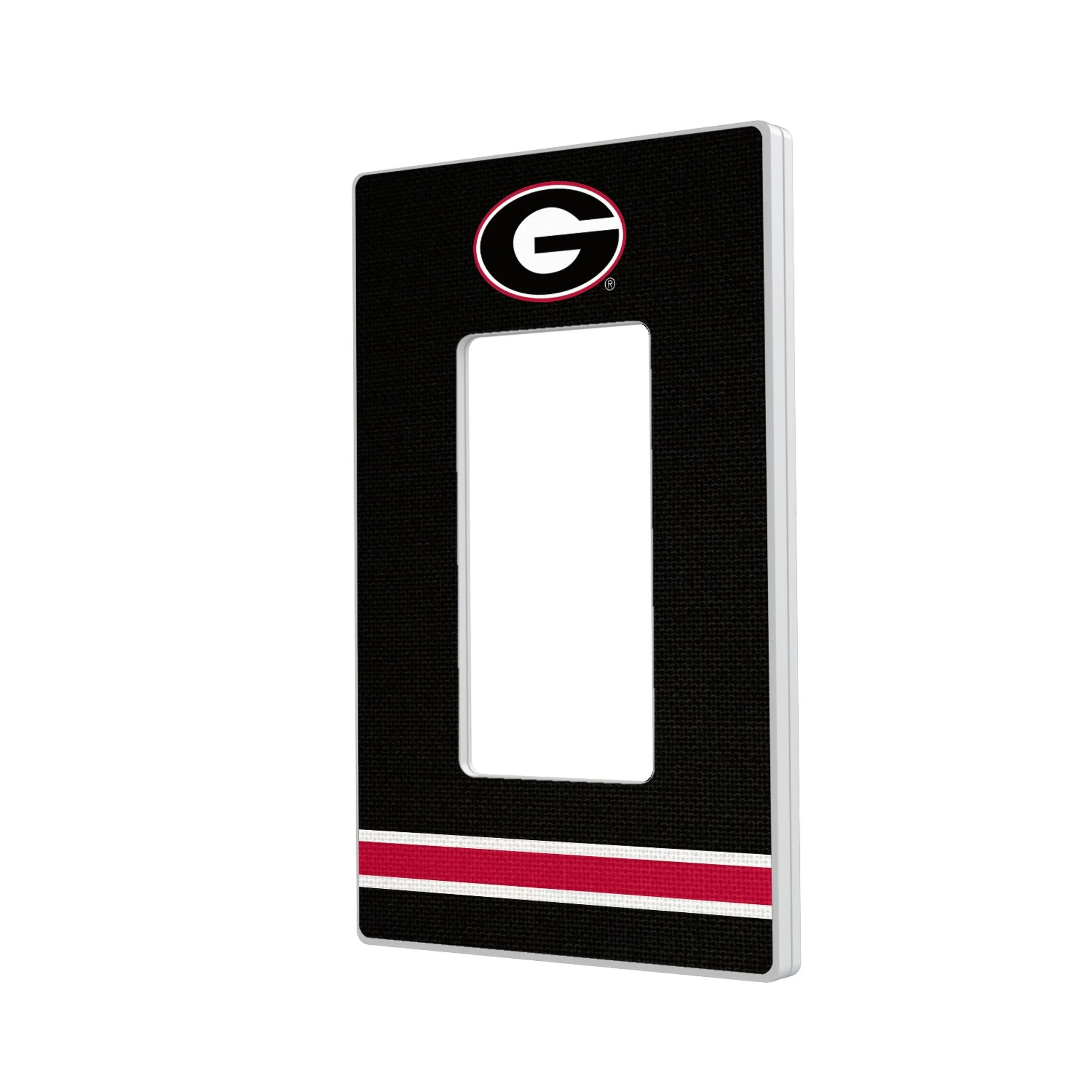 University of Georgia Bulldogs Stripe Hidden-Screw Light Switch Plate - Image 2