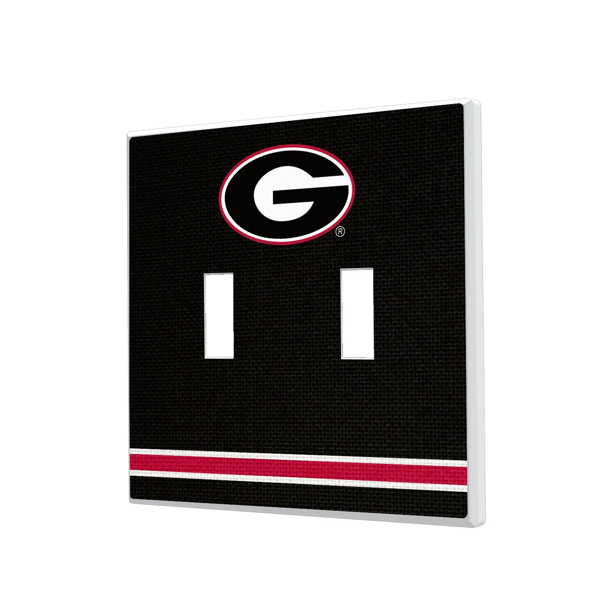University of Georgia Bulldogs Stripe Hidden-Screw Light Switch Plate - Image 3