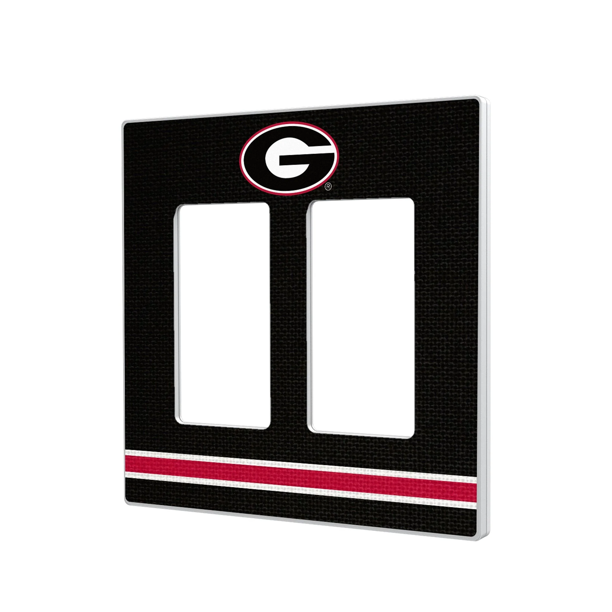 University of Georgia Bulldogs Stripe Hidden-Screw Light Switch Plate - Image 4