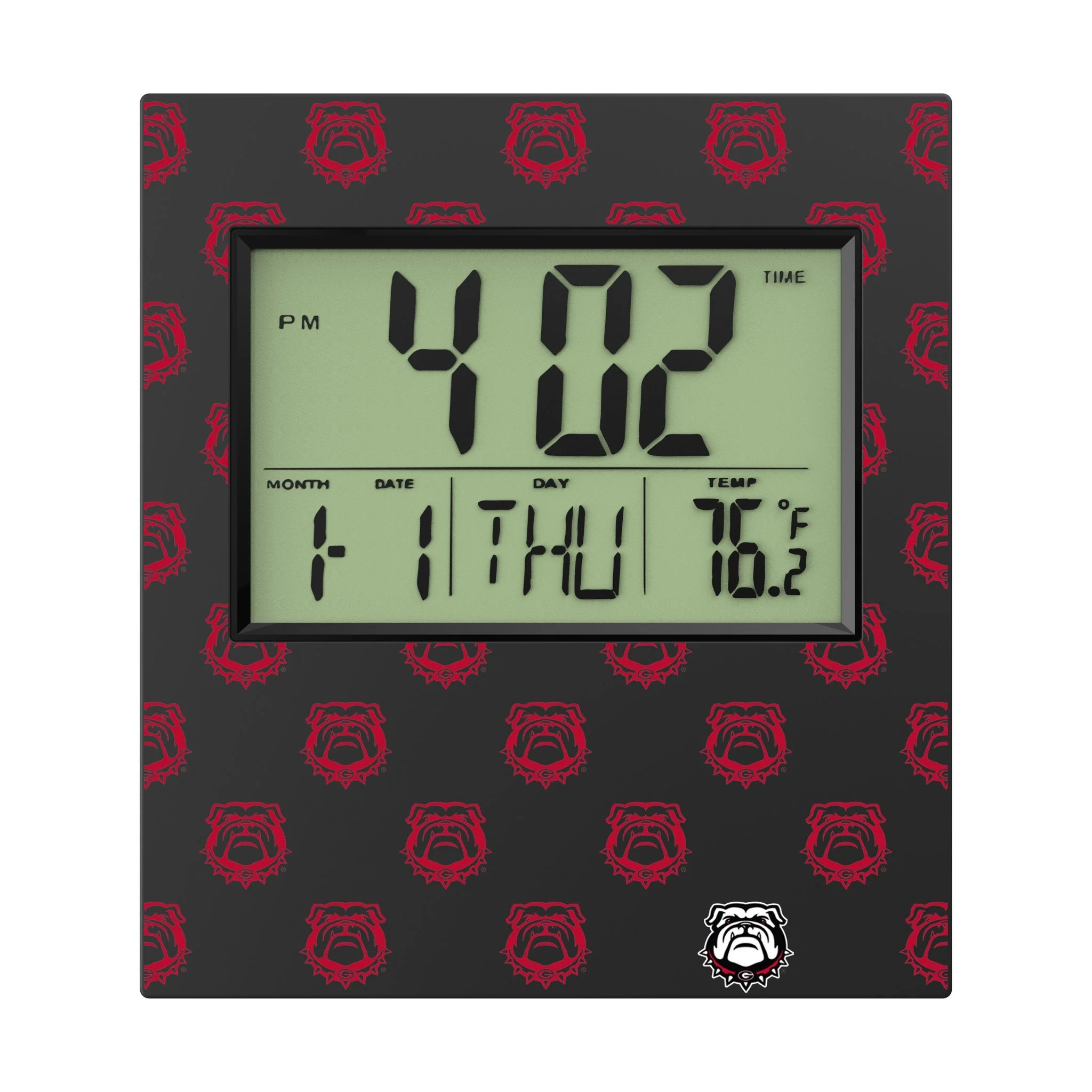 University of Georgia Bulldogs Uga Fashion Pattern Wall Clock - Image 2