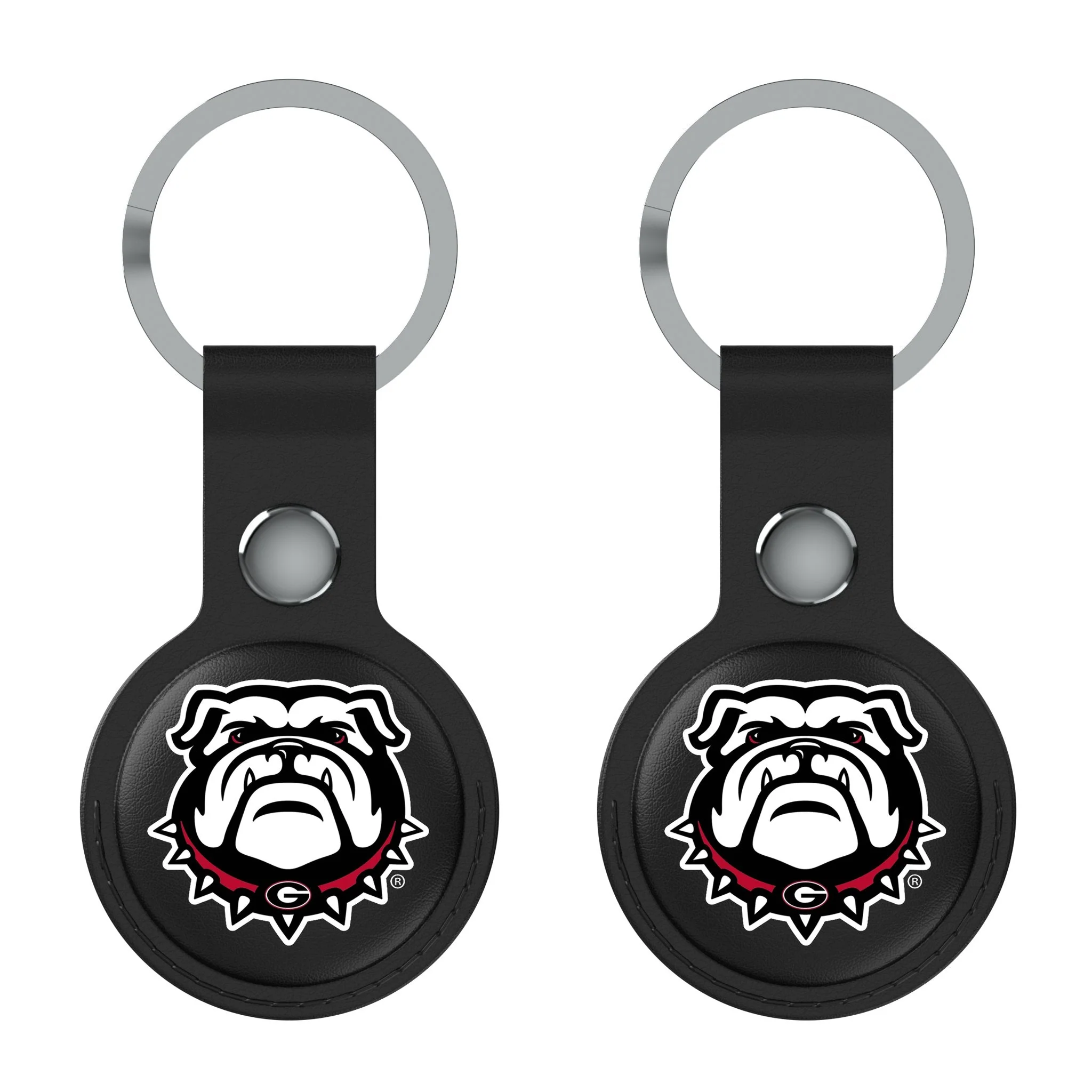 University of Georgia Bulldogs Uga Insignia Black Airtag Holder 2-Pack - Image 2