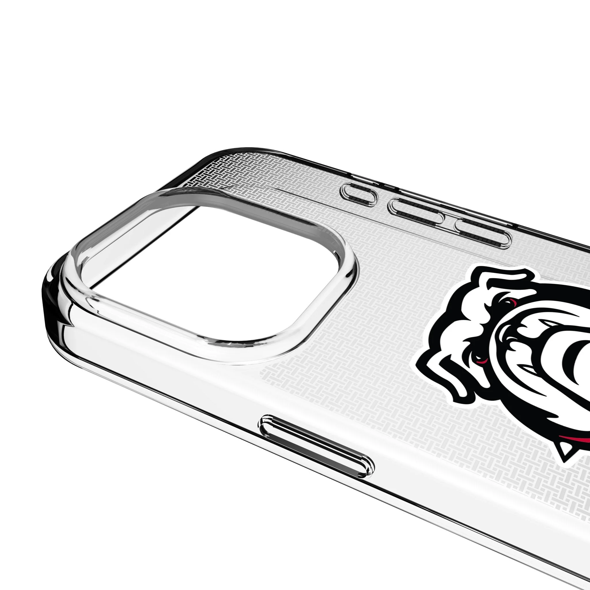 University of Georgia Bulldogs Uga Linen Clear Phone Case for Apple iPhone - Image 3