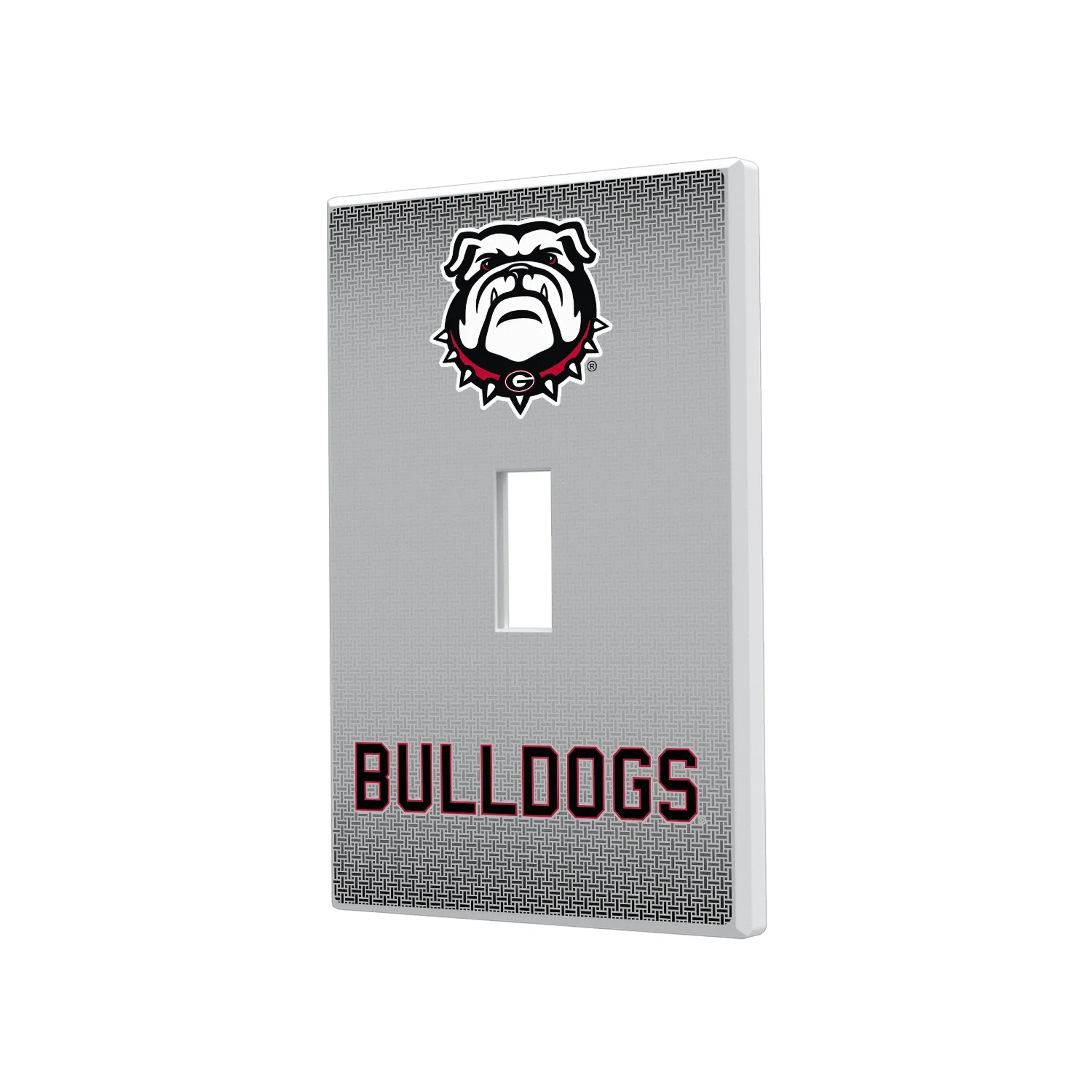 University of Georgia Bulldogs Uga Linen Hidden-Screw Light Switch Plate