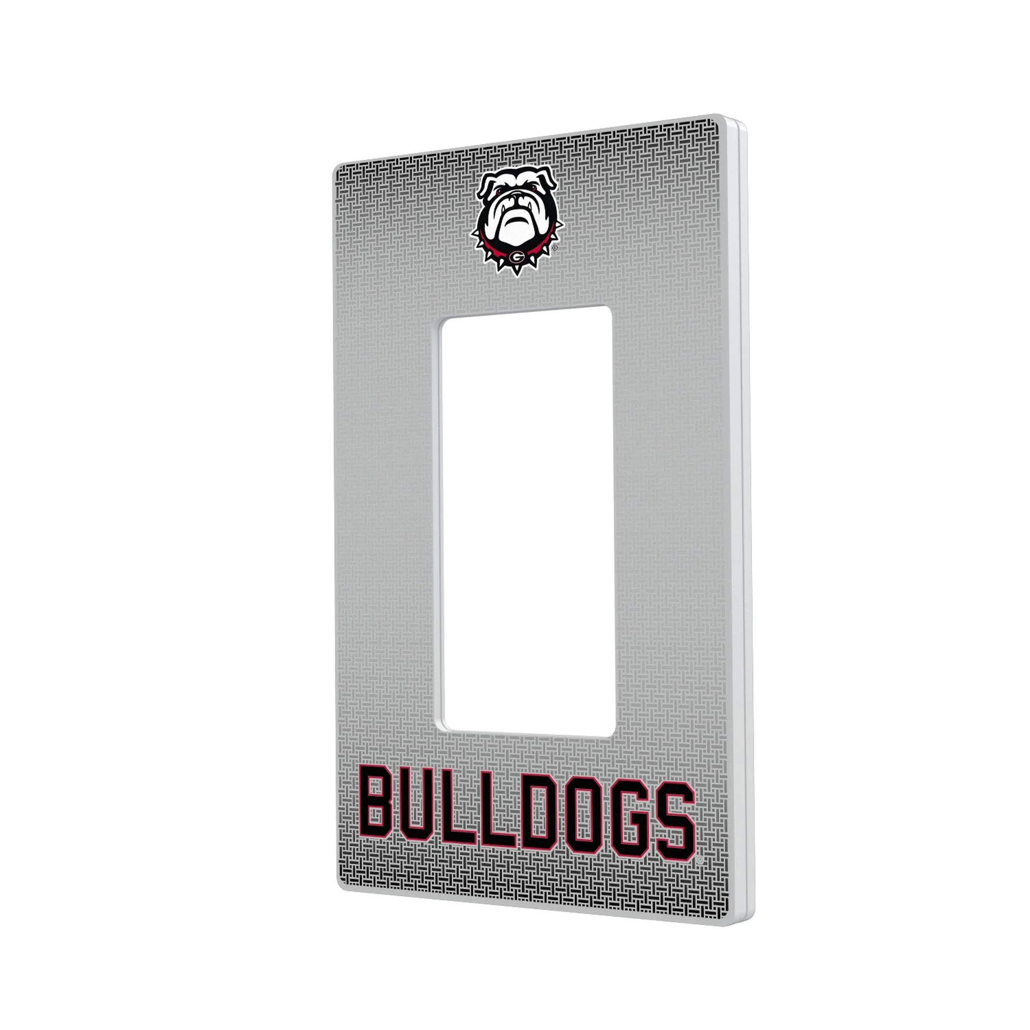 University of Georgia Bulldogs Uga Linen Hidden-Screw Light Switch Plate - Image 2