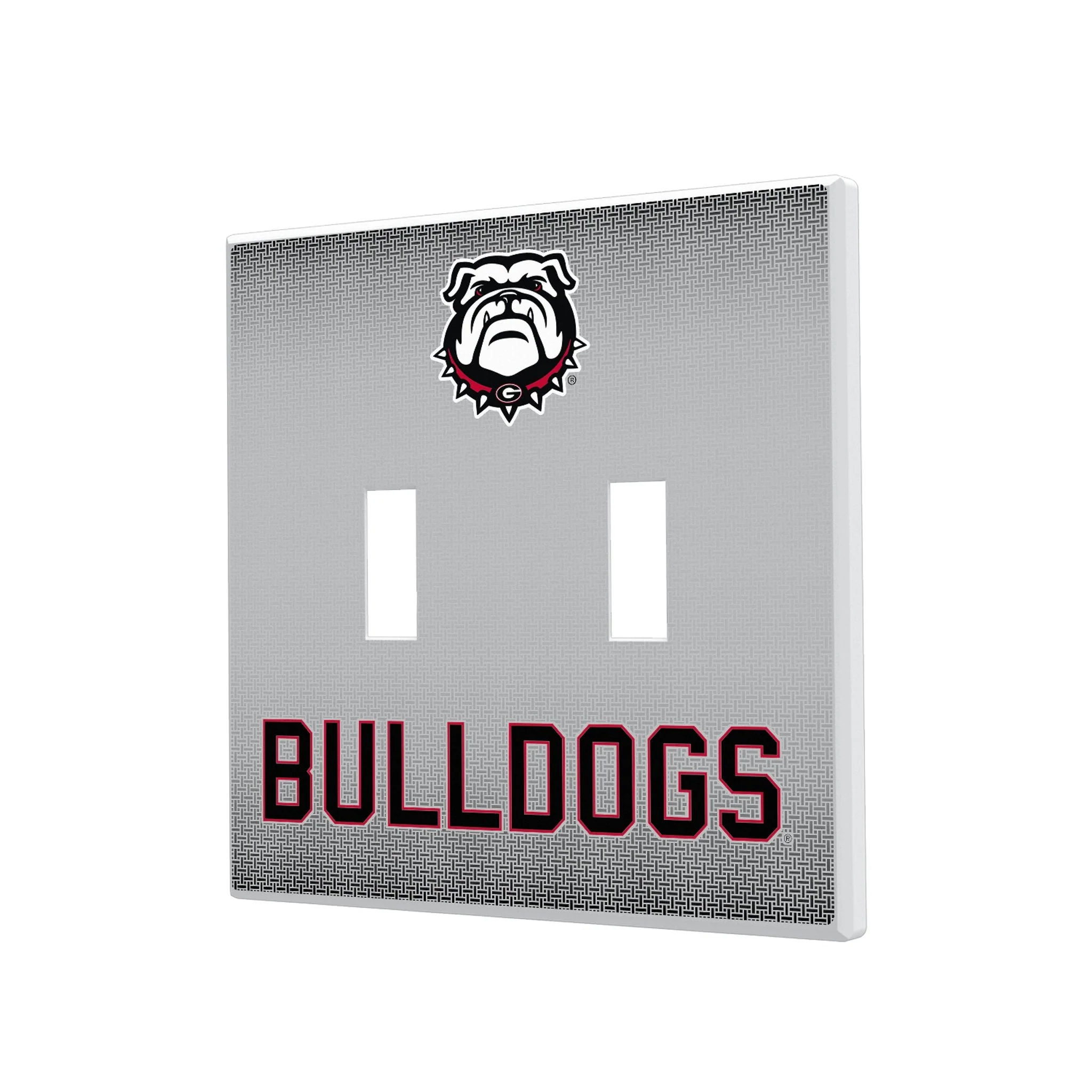 University of Georgia Bulldogs Uga Linen Hidden-Screw Light Switch Plate - Image 3