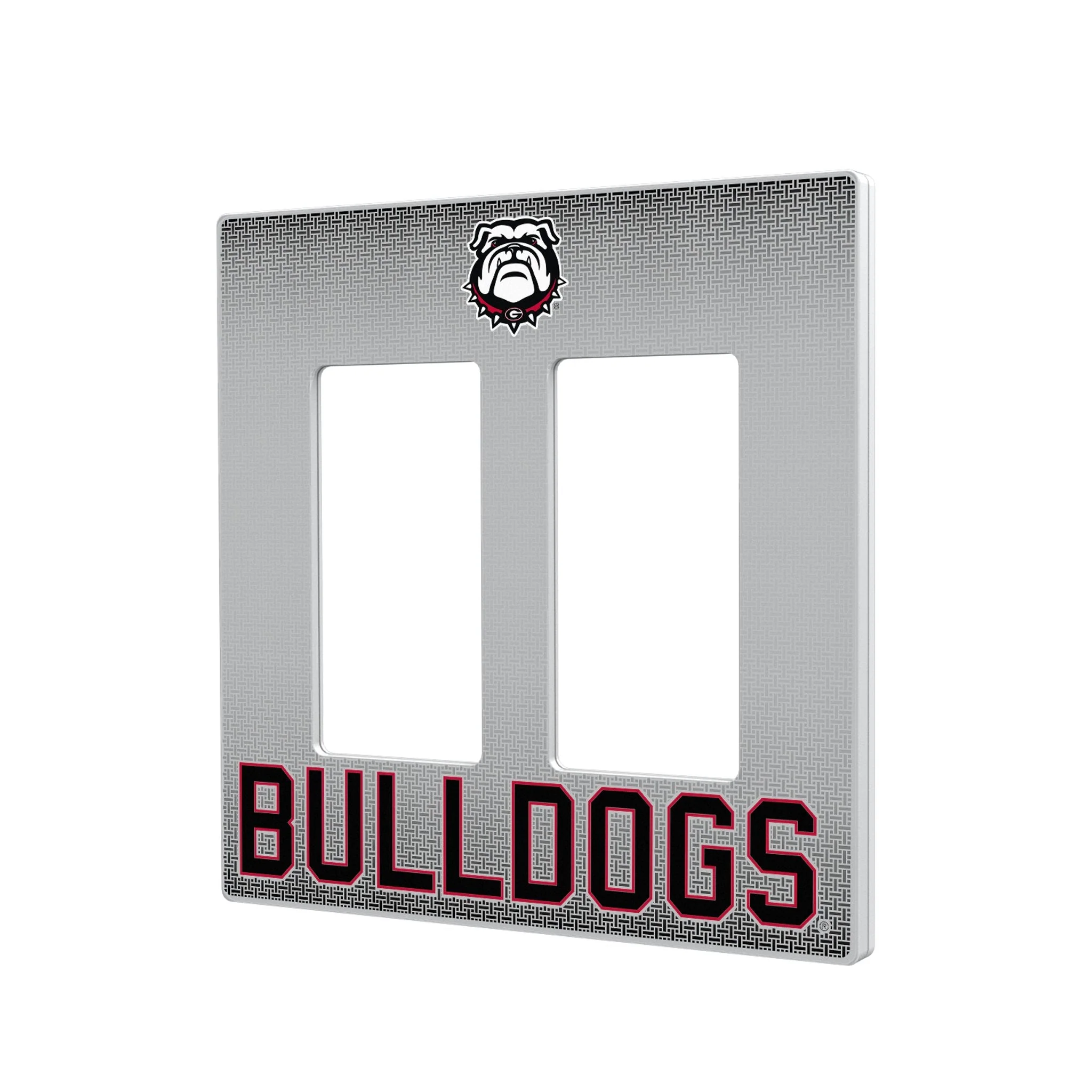 University of Georgia Bulldogs Uga Linen Hidden-Screw Light Switch Plate - Image 4