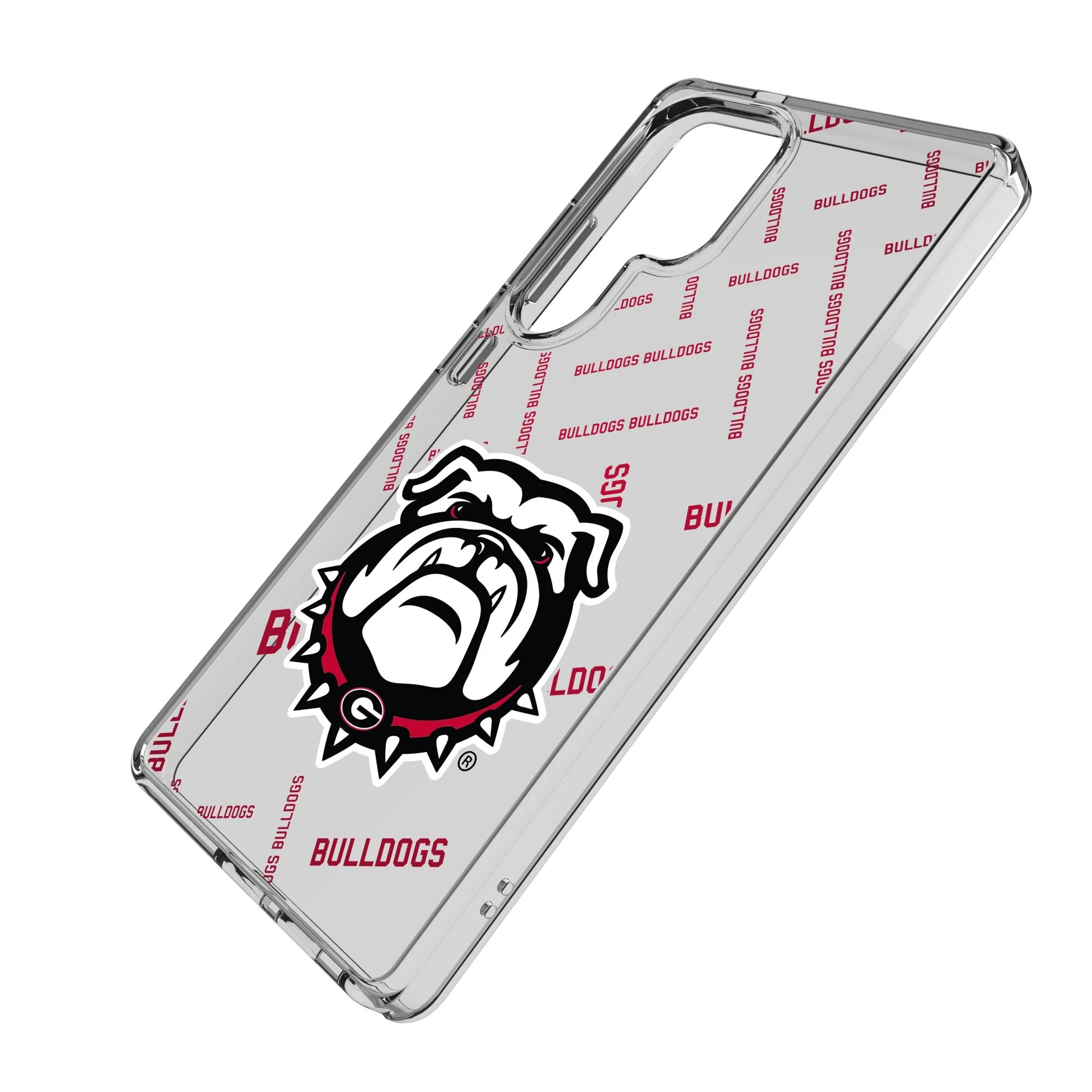 University of Georgia Bulldogs Uga Quadtile Clear Phone Case for Samsung Galaxy - Image 2