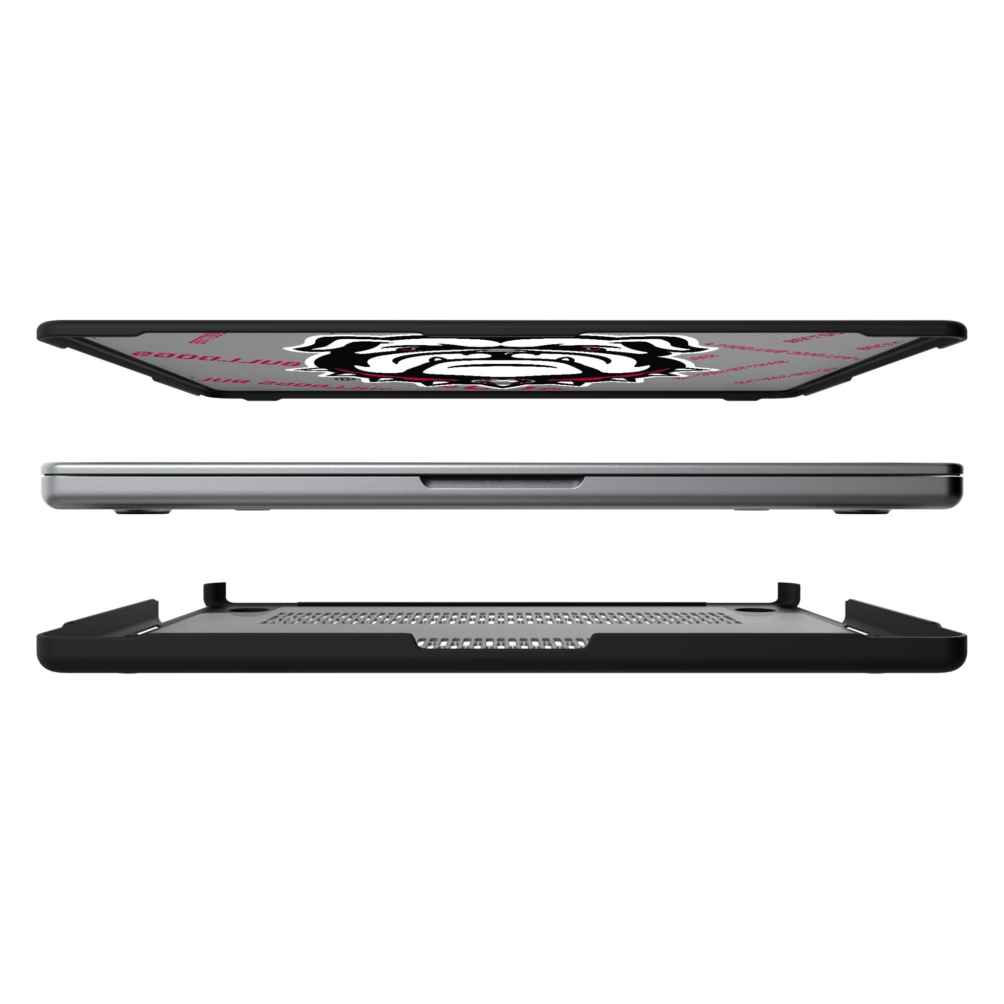 University of Georgia Bulldogs Uga Quadtile Laptop Case for Apple MacBook - Image 7