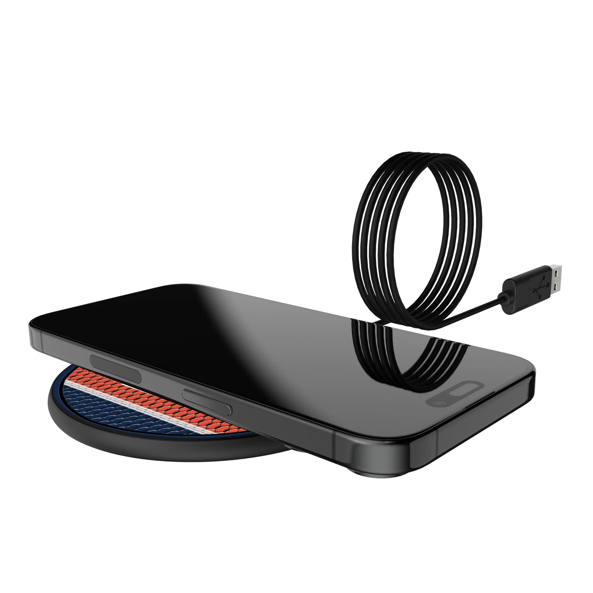 University of Illinois Fighting Illini Mesh 15-Watt Wireless Charger - Image 5
