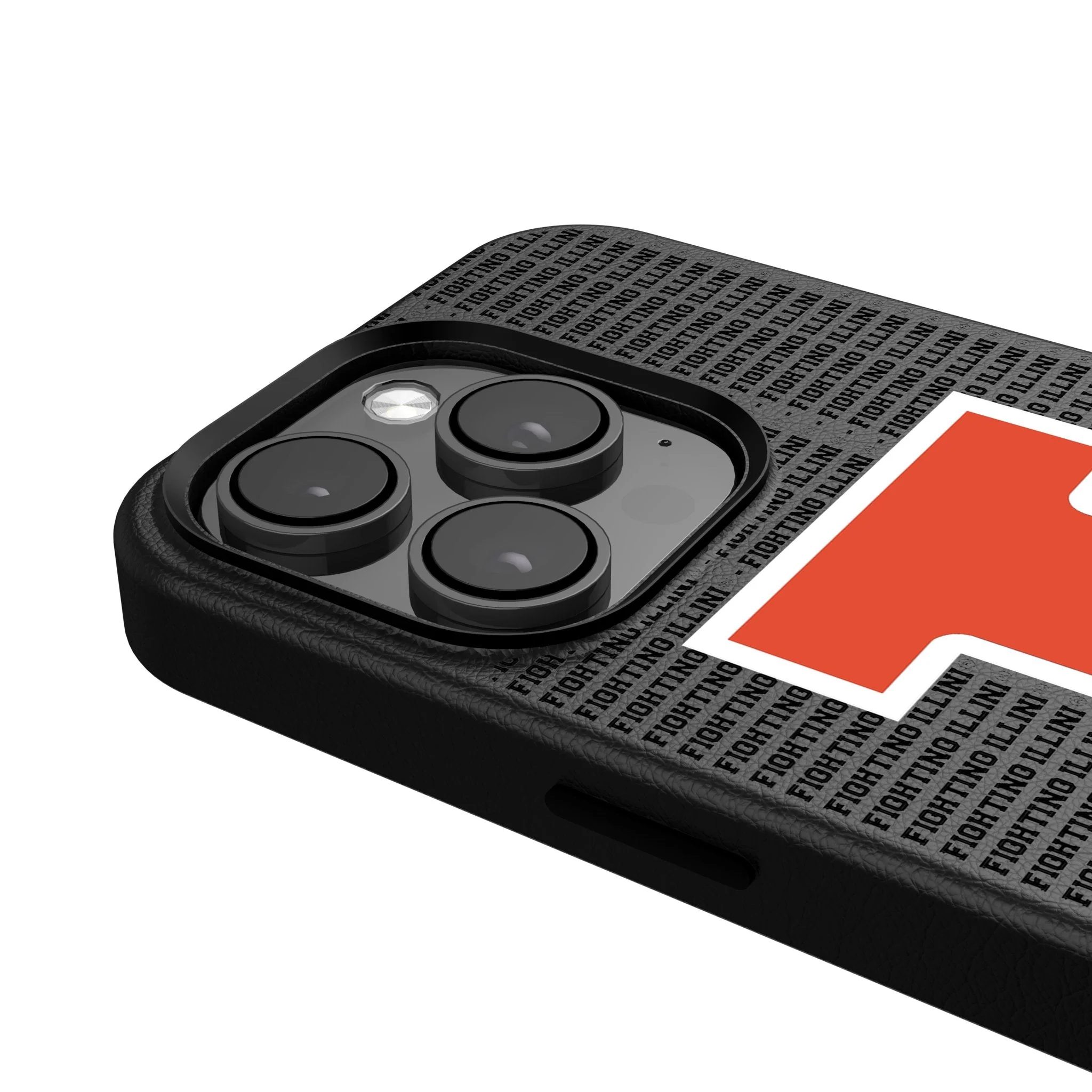 University of Illinois Fighting Illini Text Backdrop MagSafe Compatible Phone Case for Apple iPhone - Image 4
