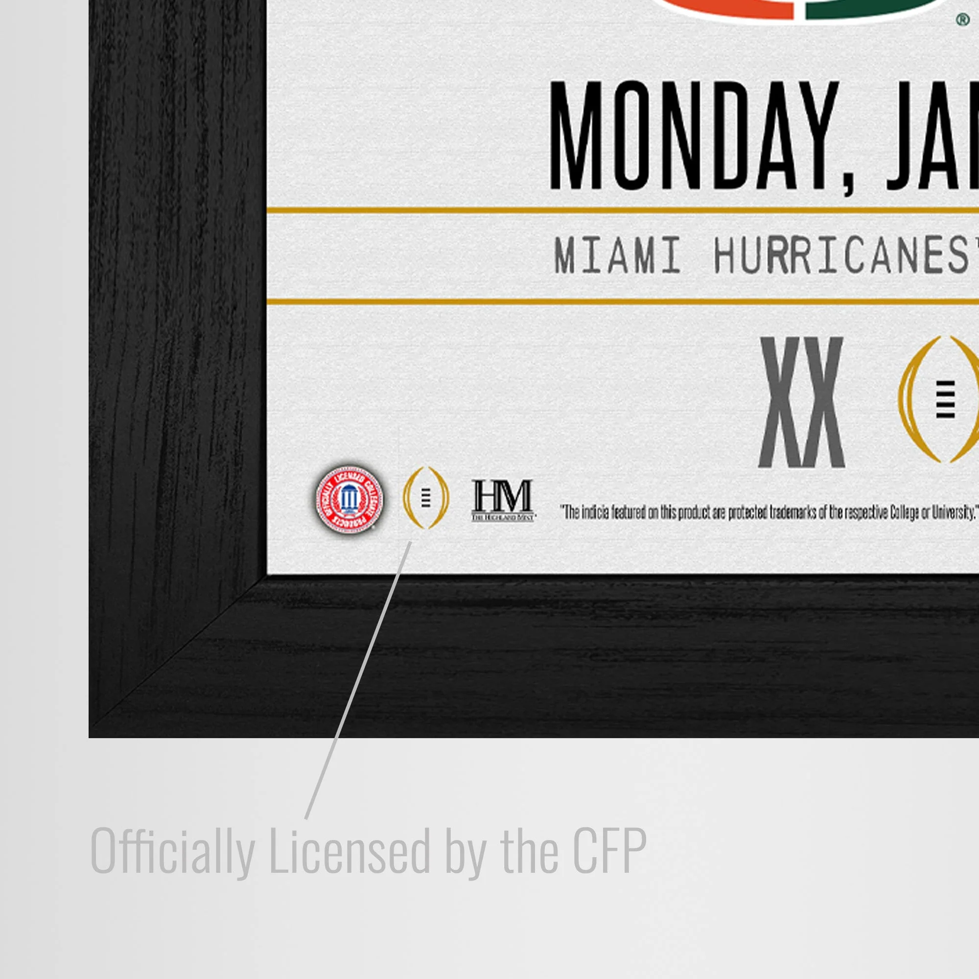 Indiana Hoosiers 2025-26 CFP National Champions Game Day Frame - Image 3
