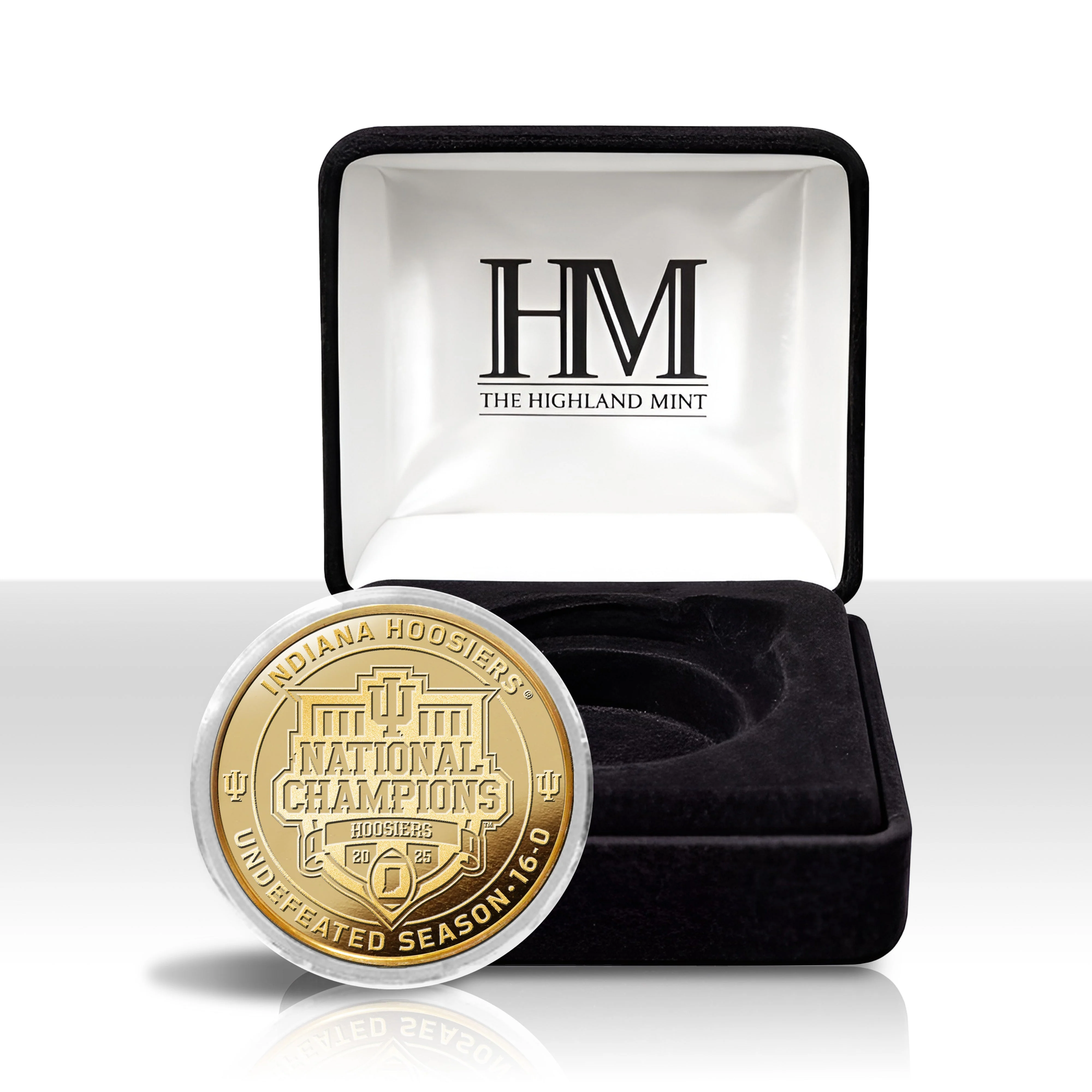 Indiana Hoosiers 2025-26 CFP National Champions Gold Plated Coin - Image 4