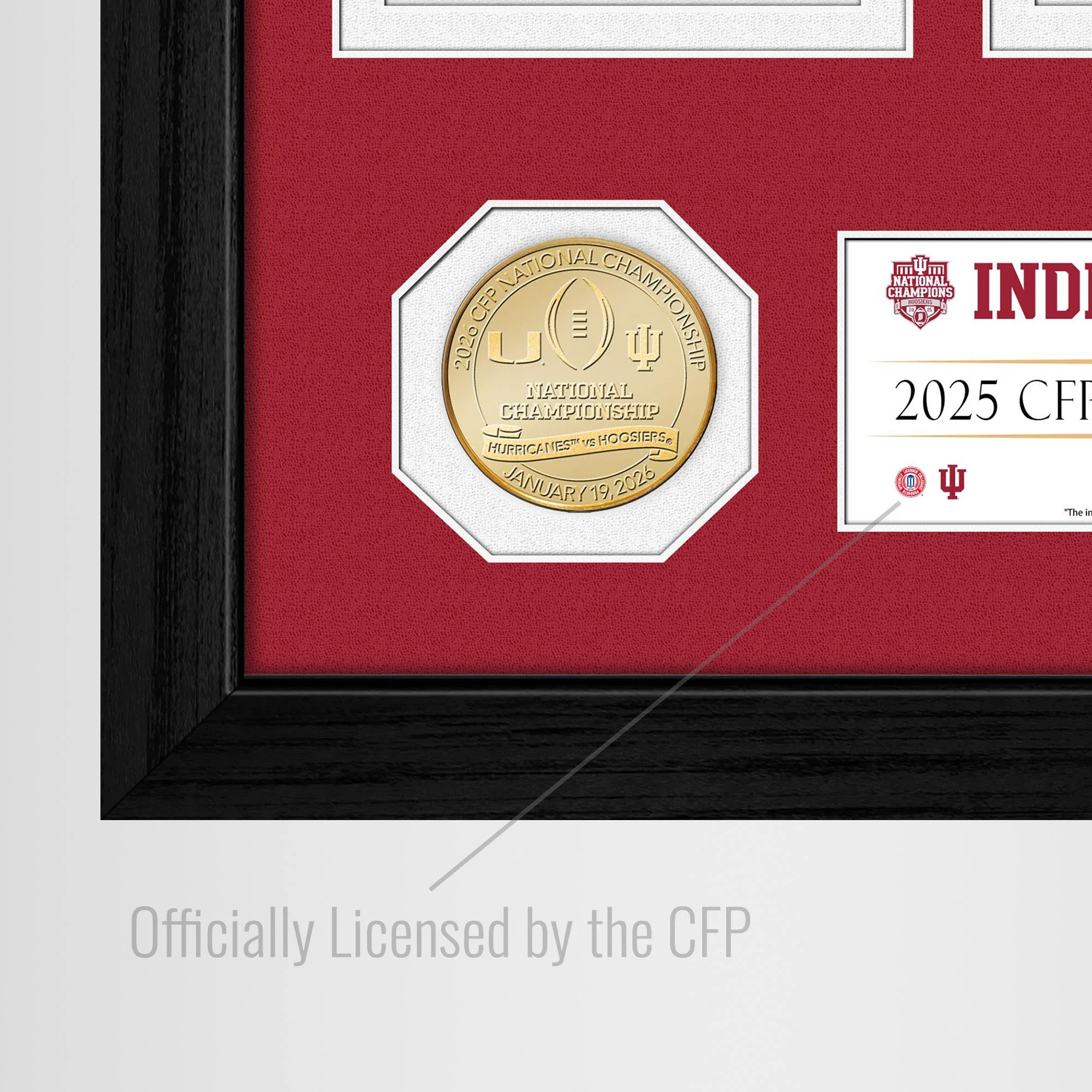 Indiana Hoosiers 2025-26 CFP National Champions Road to the Championship Bronze Coin Photo Mint - Image 4